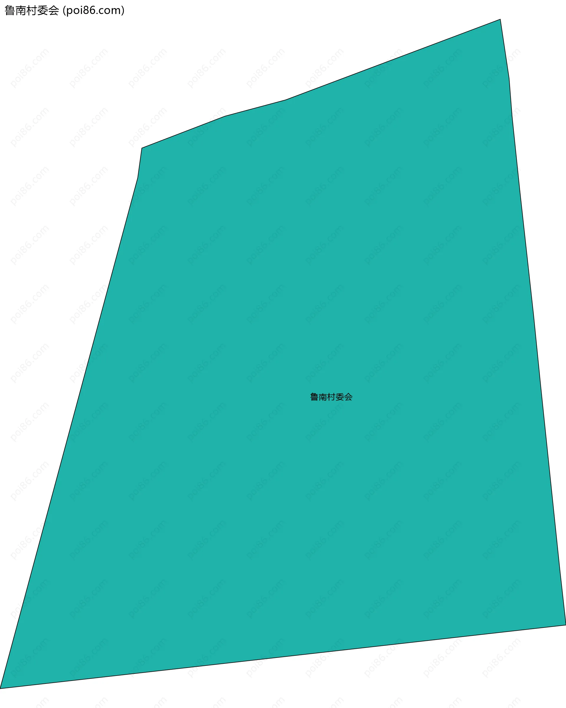 鲁南村委会边界地图