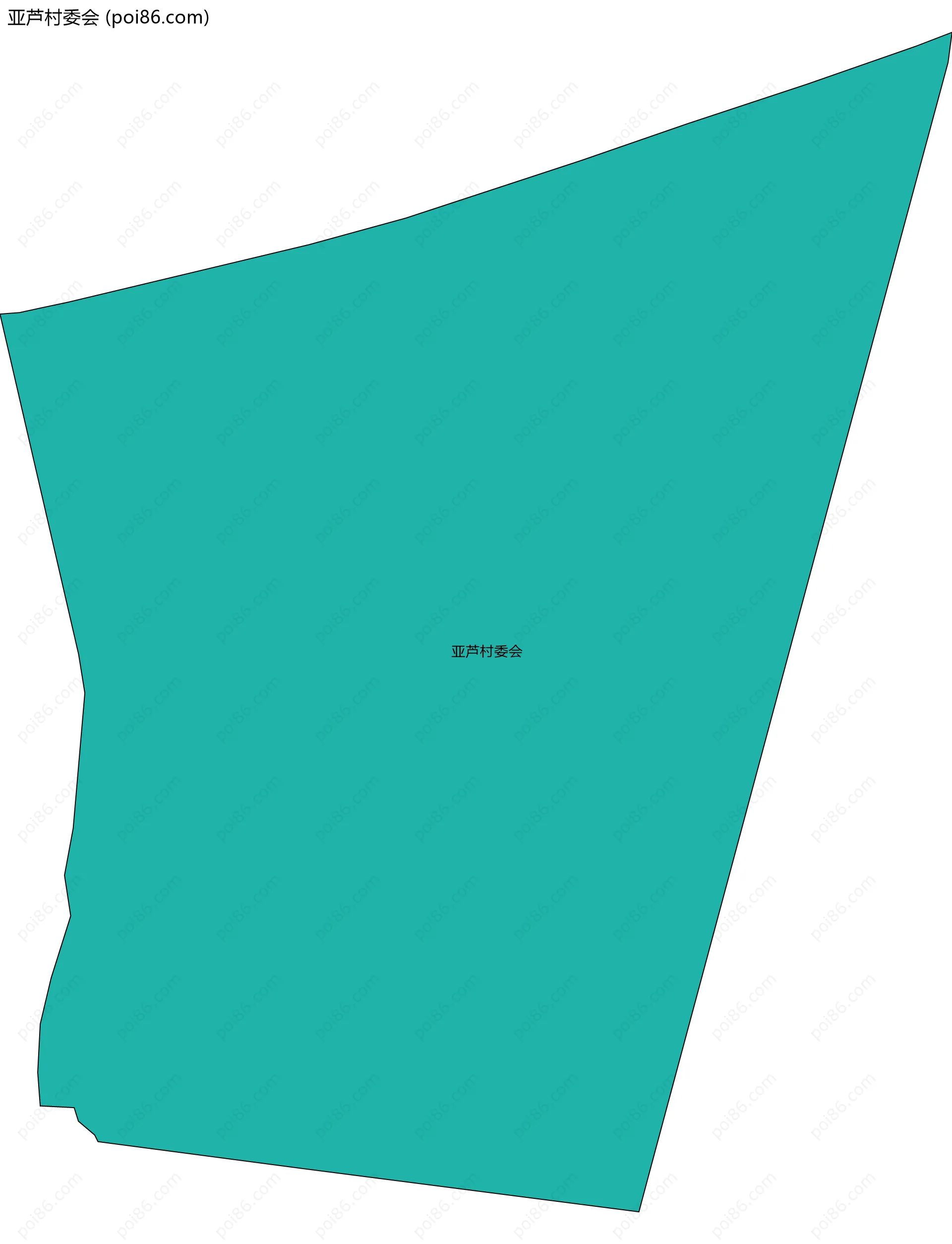 亚芦村委会边界地图