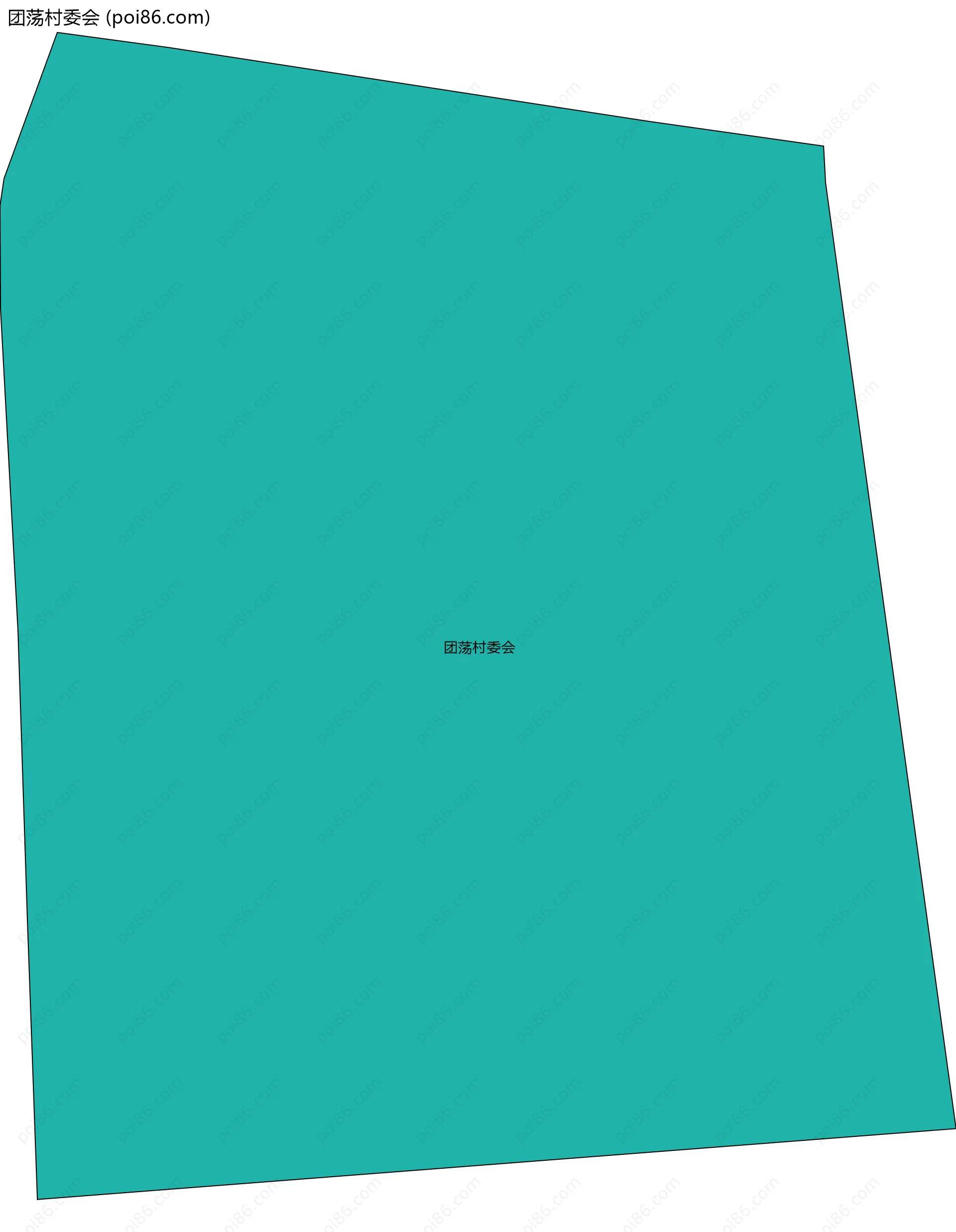 团荡村委会边界地图