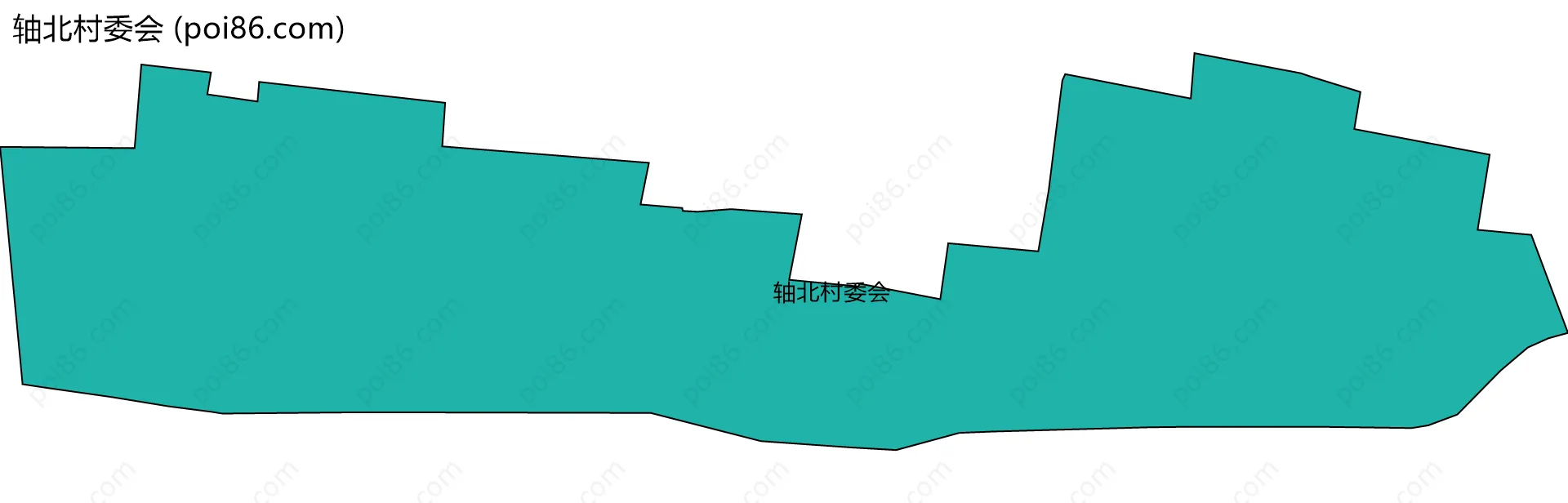 轴北村委会边界地图