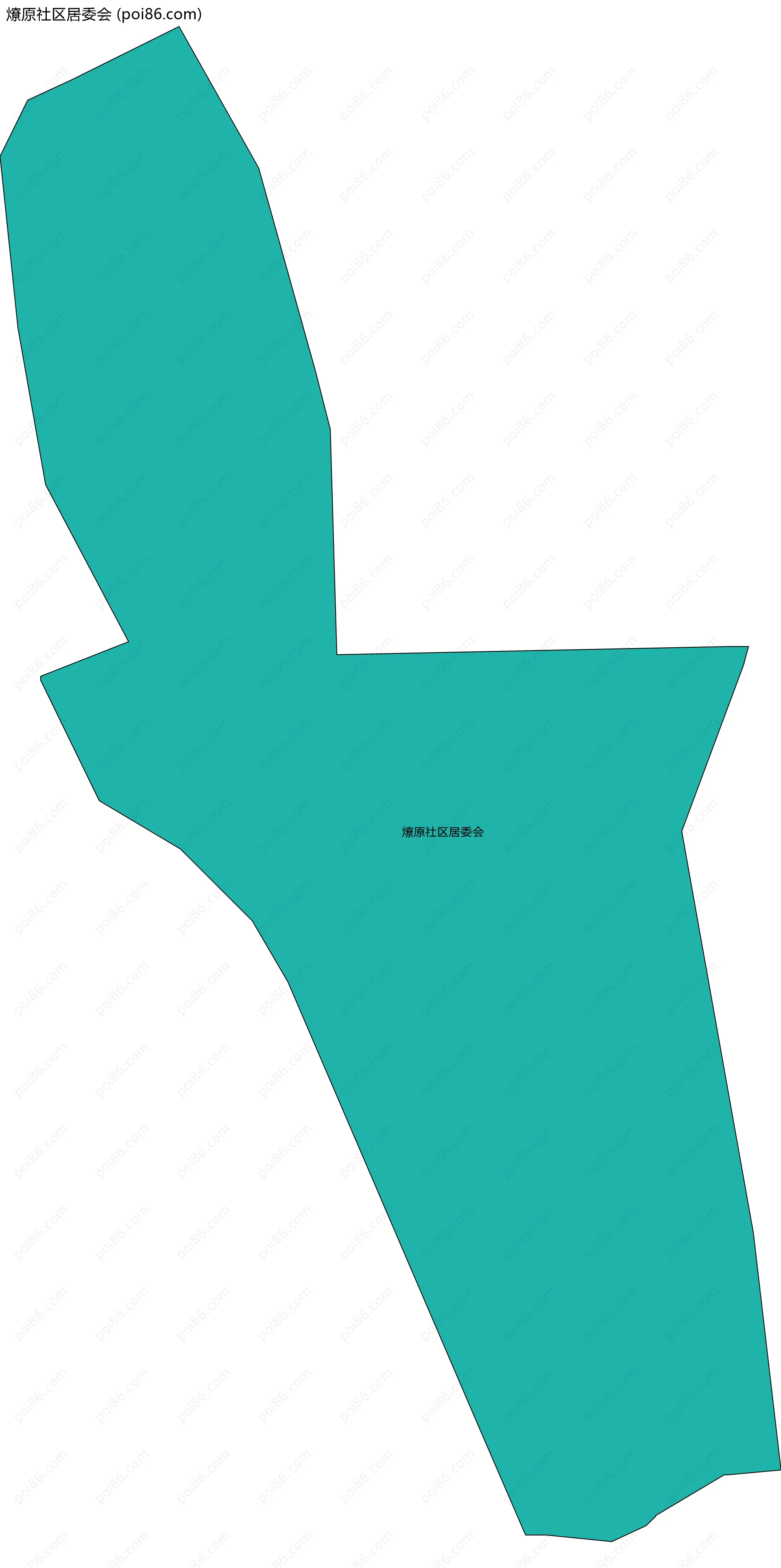 燎原社区居委会边界地图