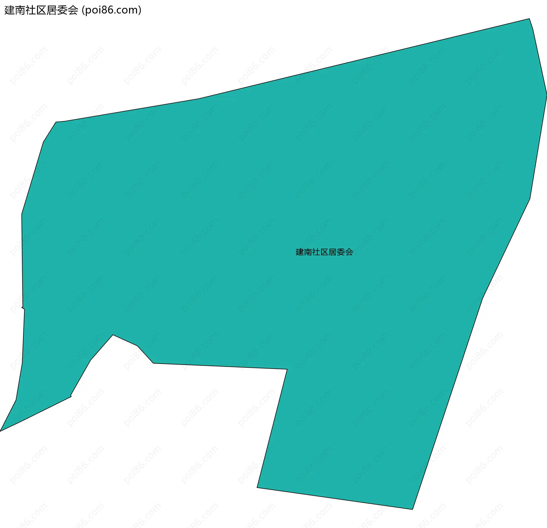 建南社区居委会边界地图