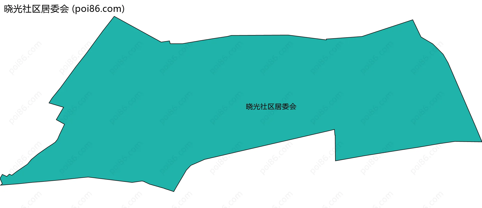 晓光社区居委会边界地图