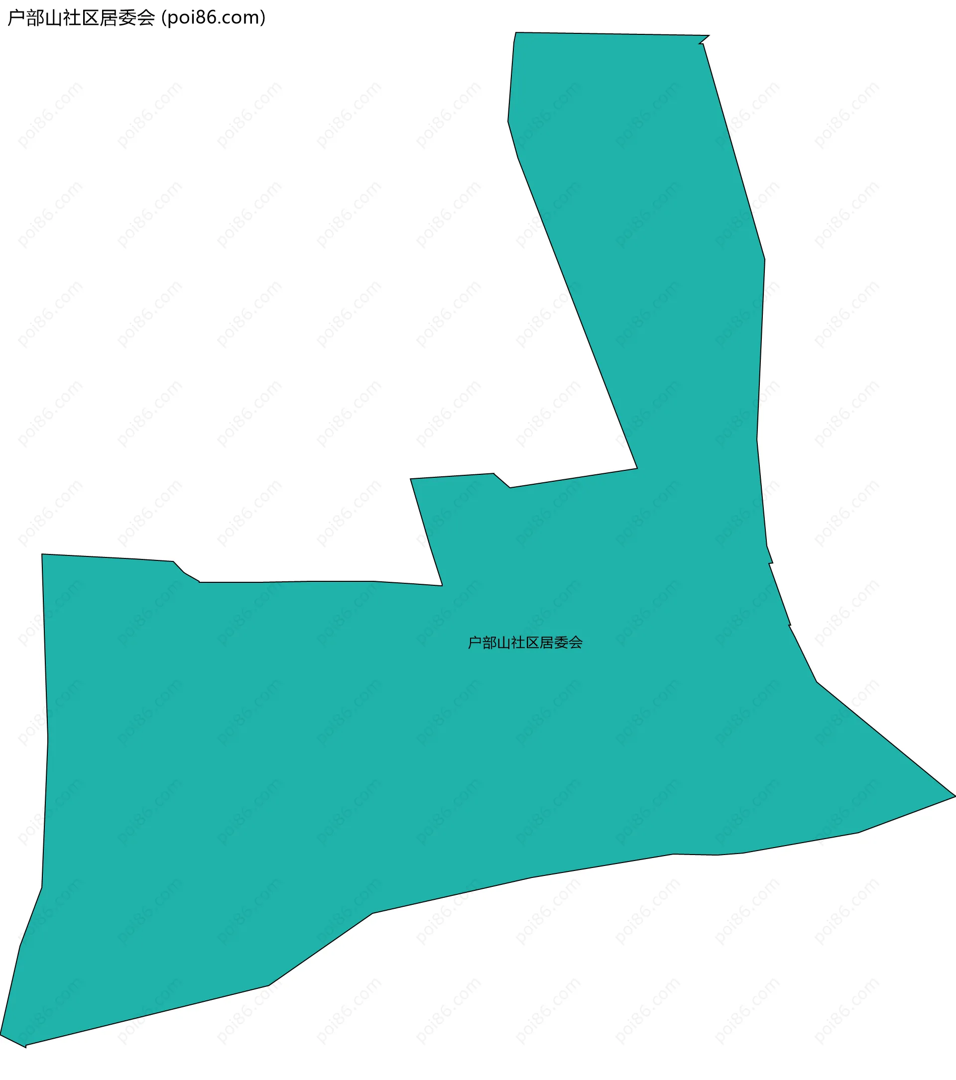 户部山社区居委会边界地图