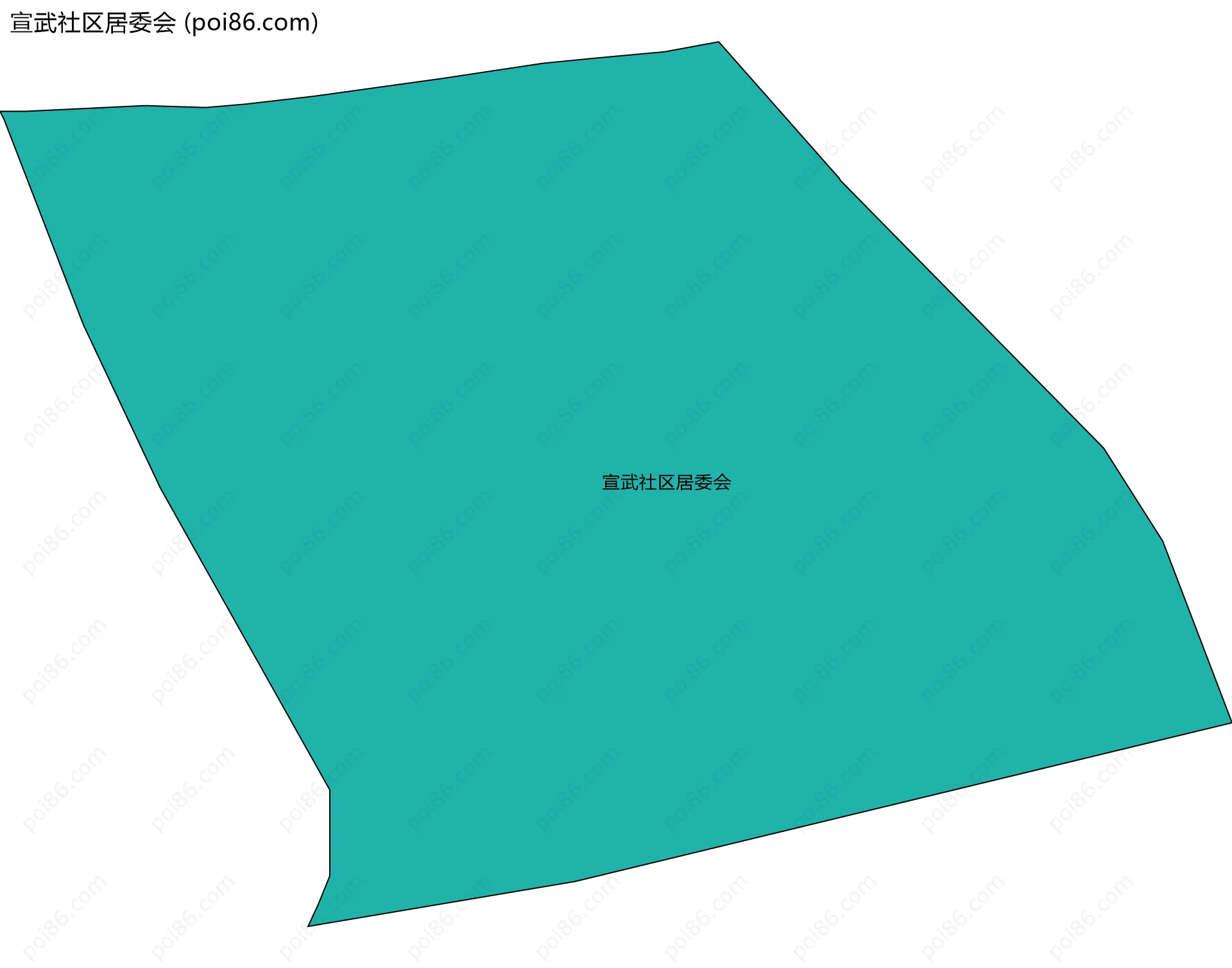 宣武社区居委会边界地图