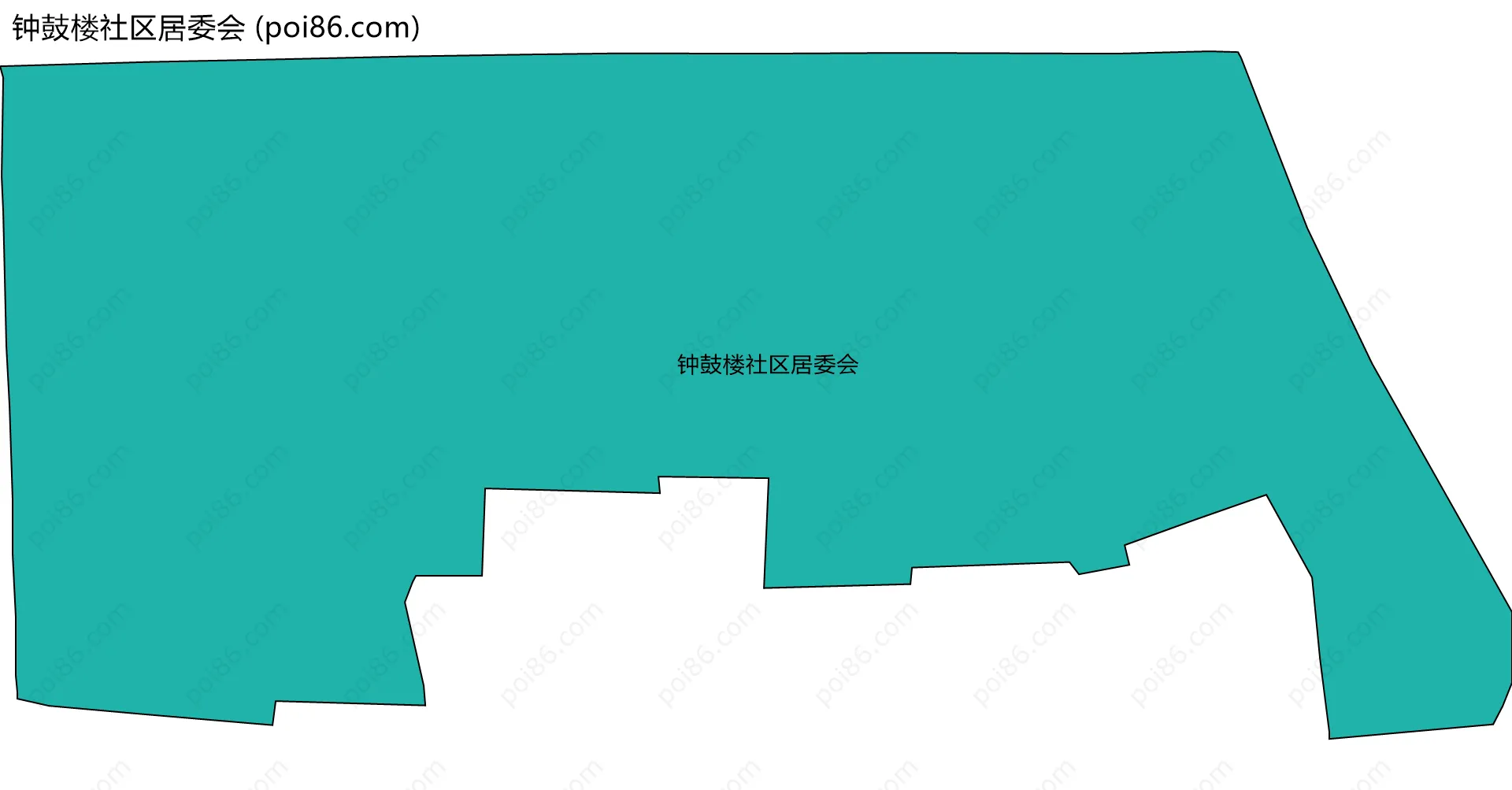 钟鼓楼社区居委会边界地图
