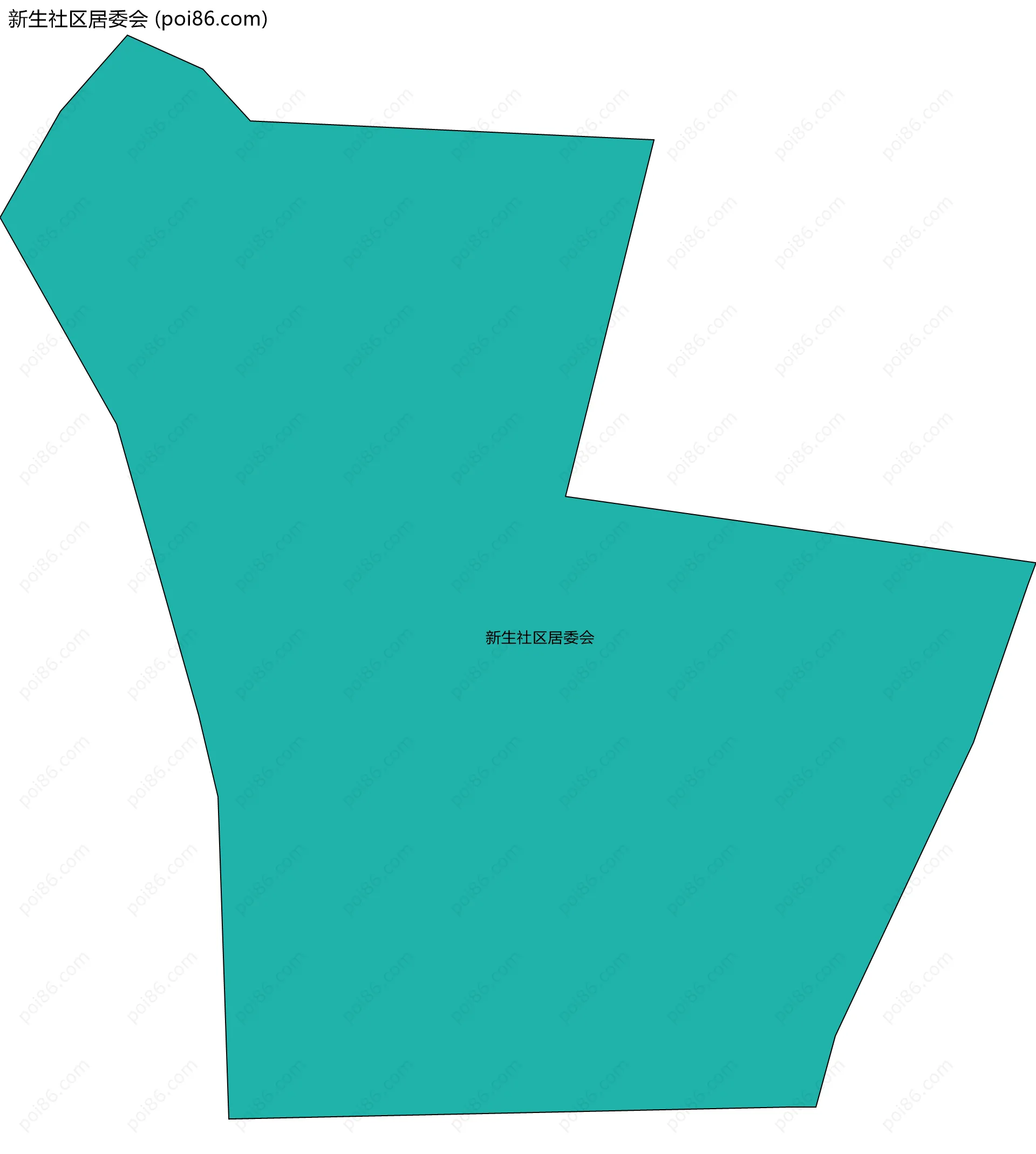 新生社区居委会边界地图