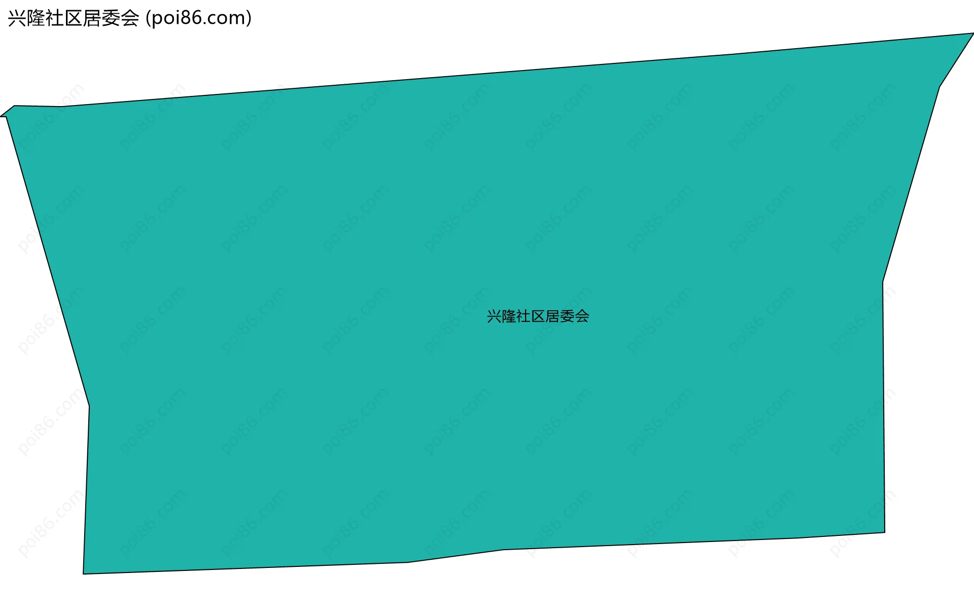 兴隆社区居委会边界地图