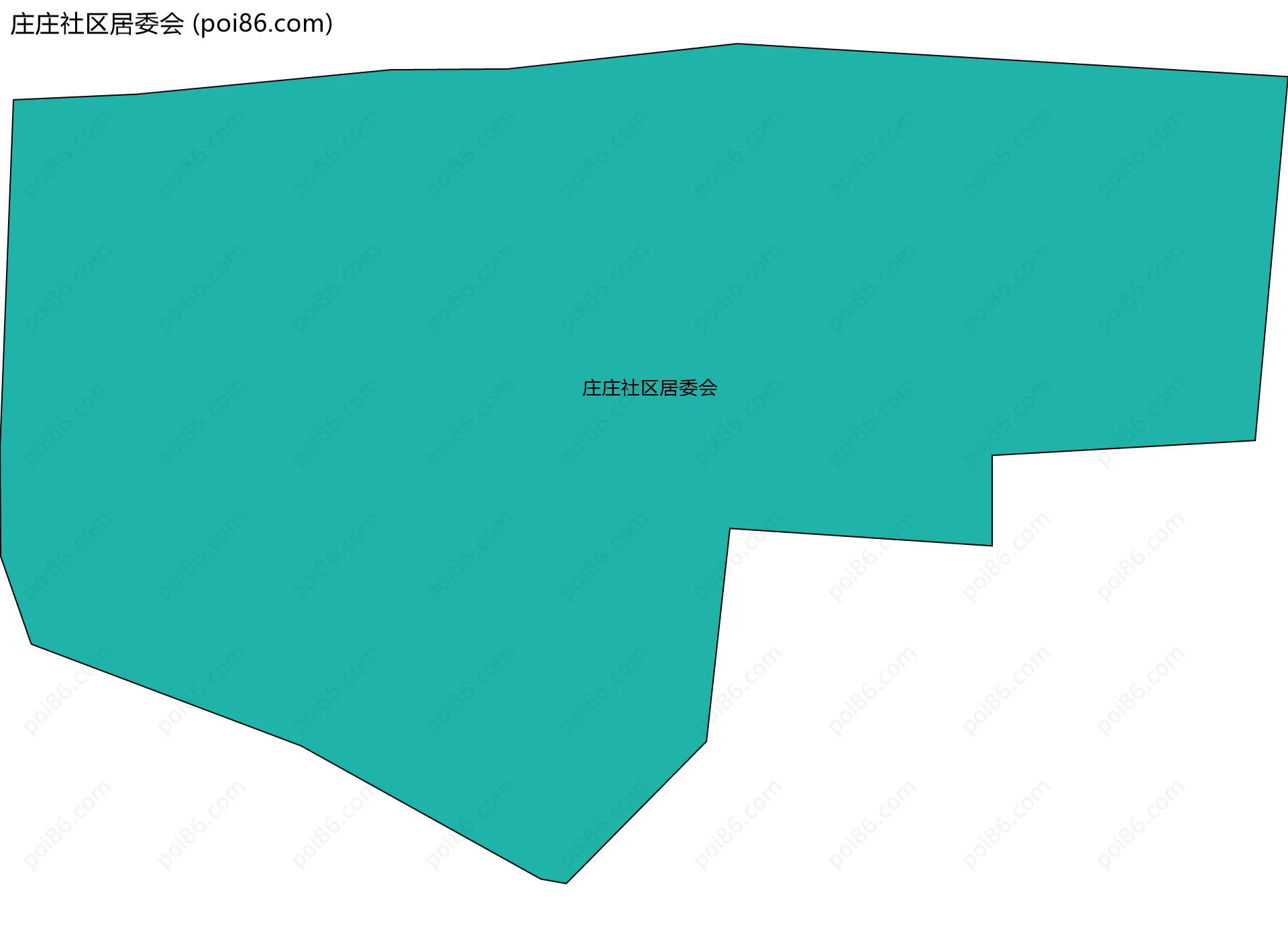 庄庄社区居委会边界地图