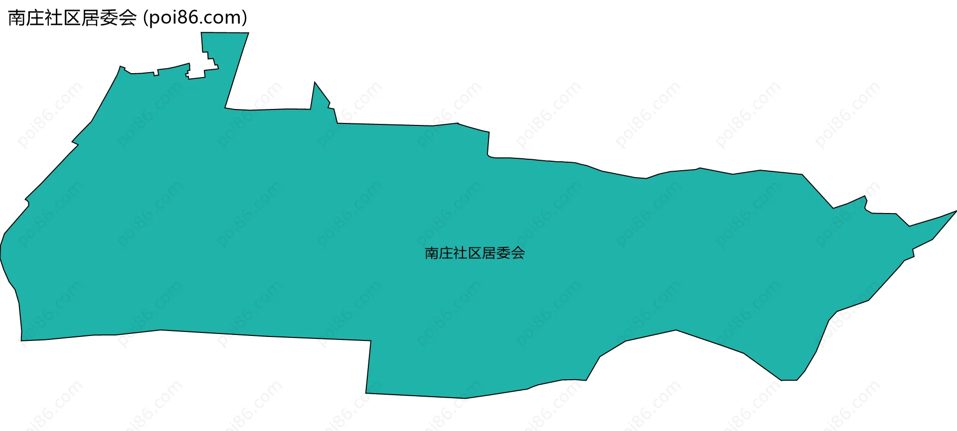 南庄社区居委会边界地图