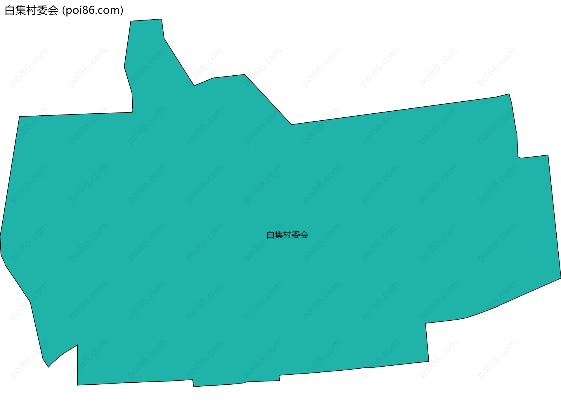 白集村委会边界地图