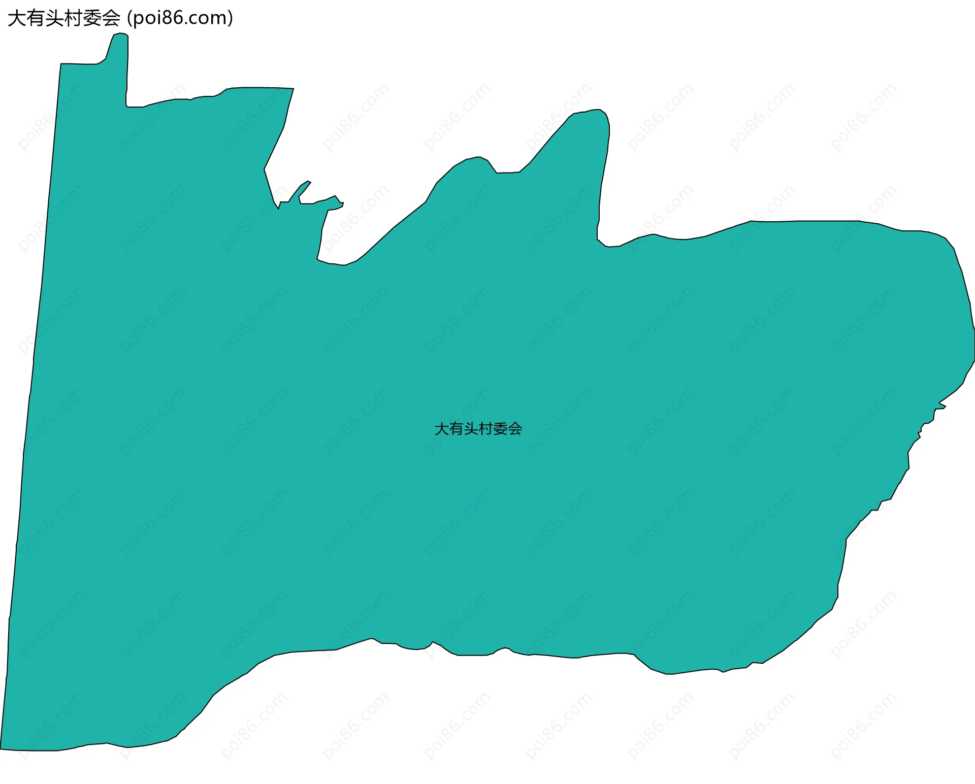 大有头村委会边界地图