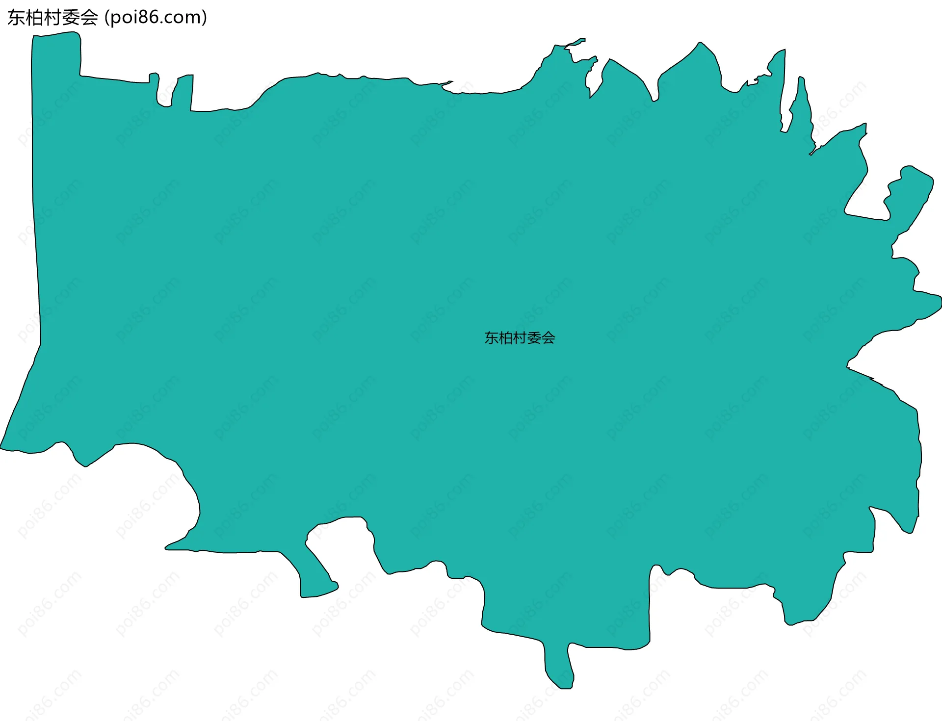 东柏村委会边界地图