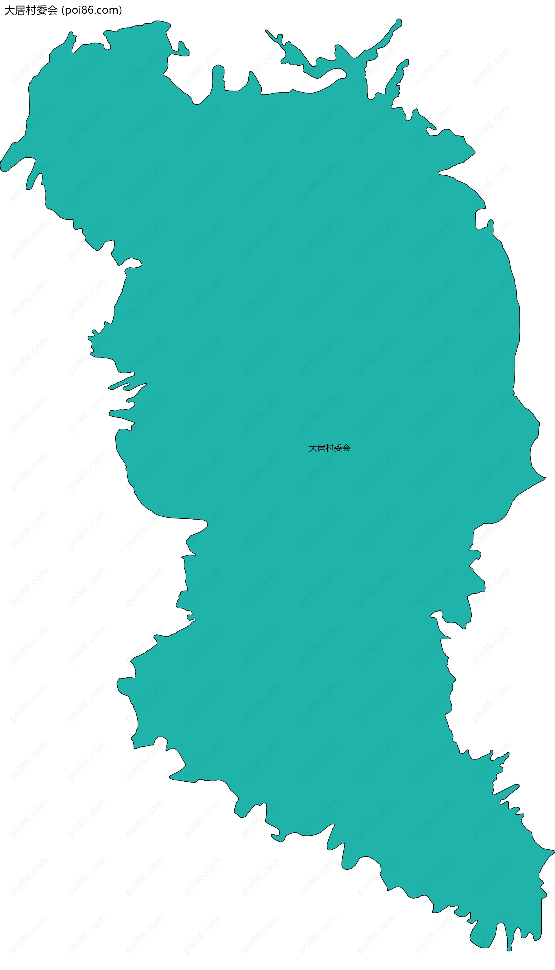 大居村委会边界地图