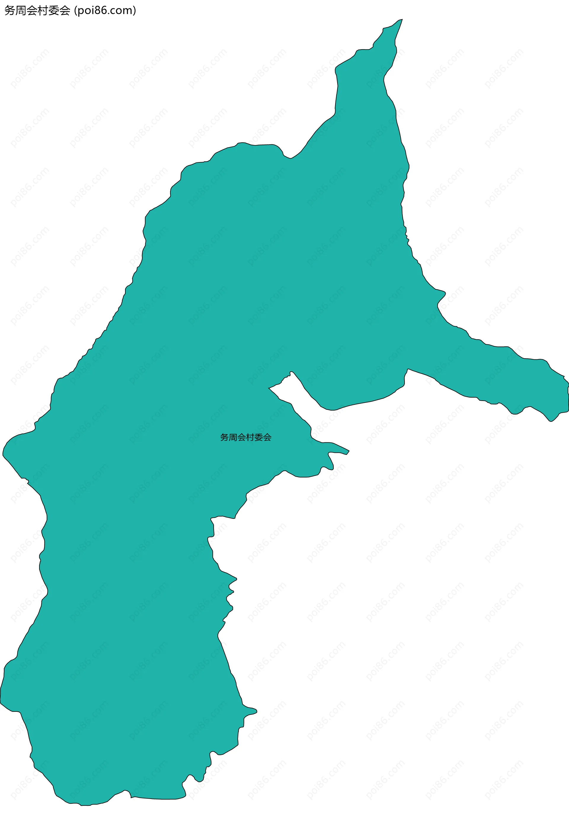 务周会村委会边界地图