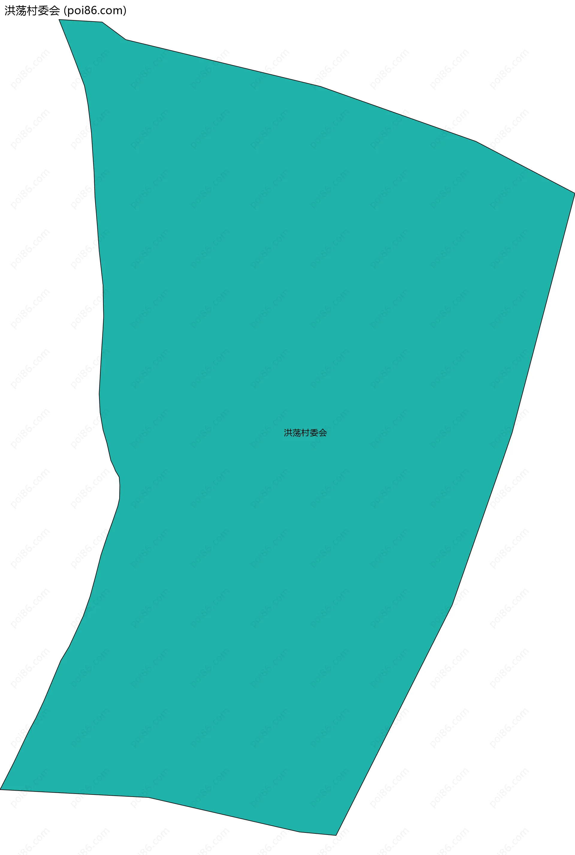 洪荡村委会边界地图