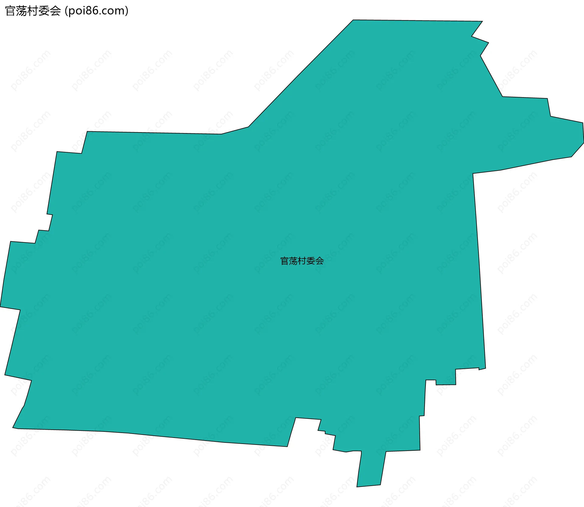 官荡村委会边界地图