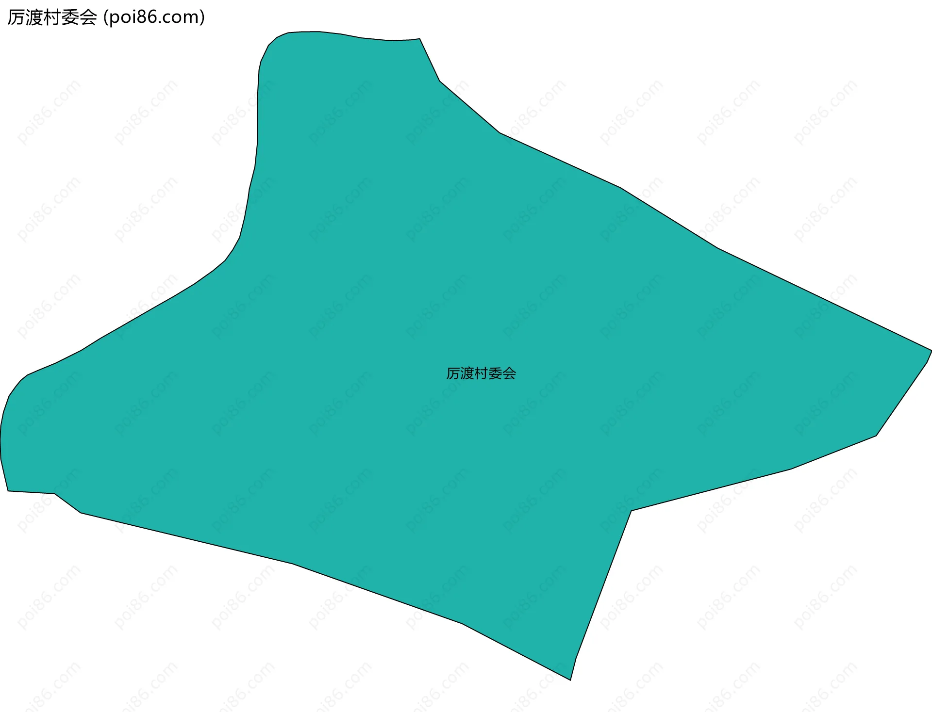 厉渡村委会边界地图