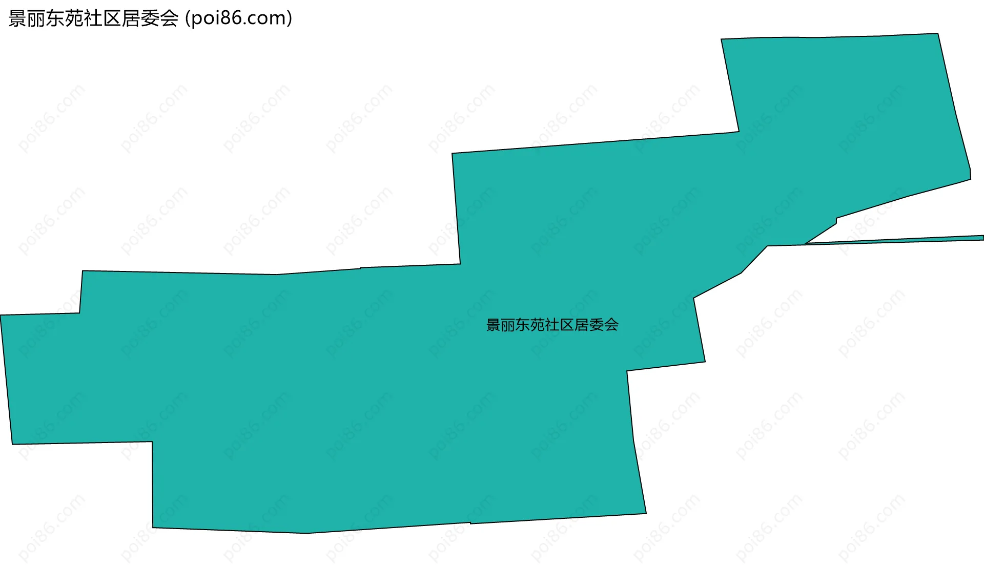 景丽东苑社区居委会边界地图