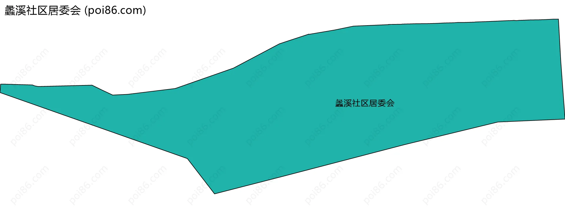 蠡溪社区居委会边界地图