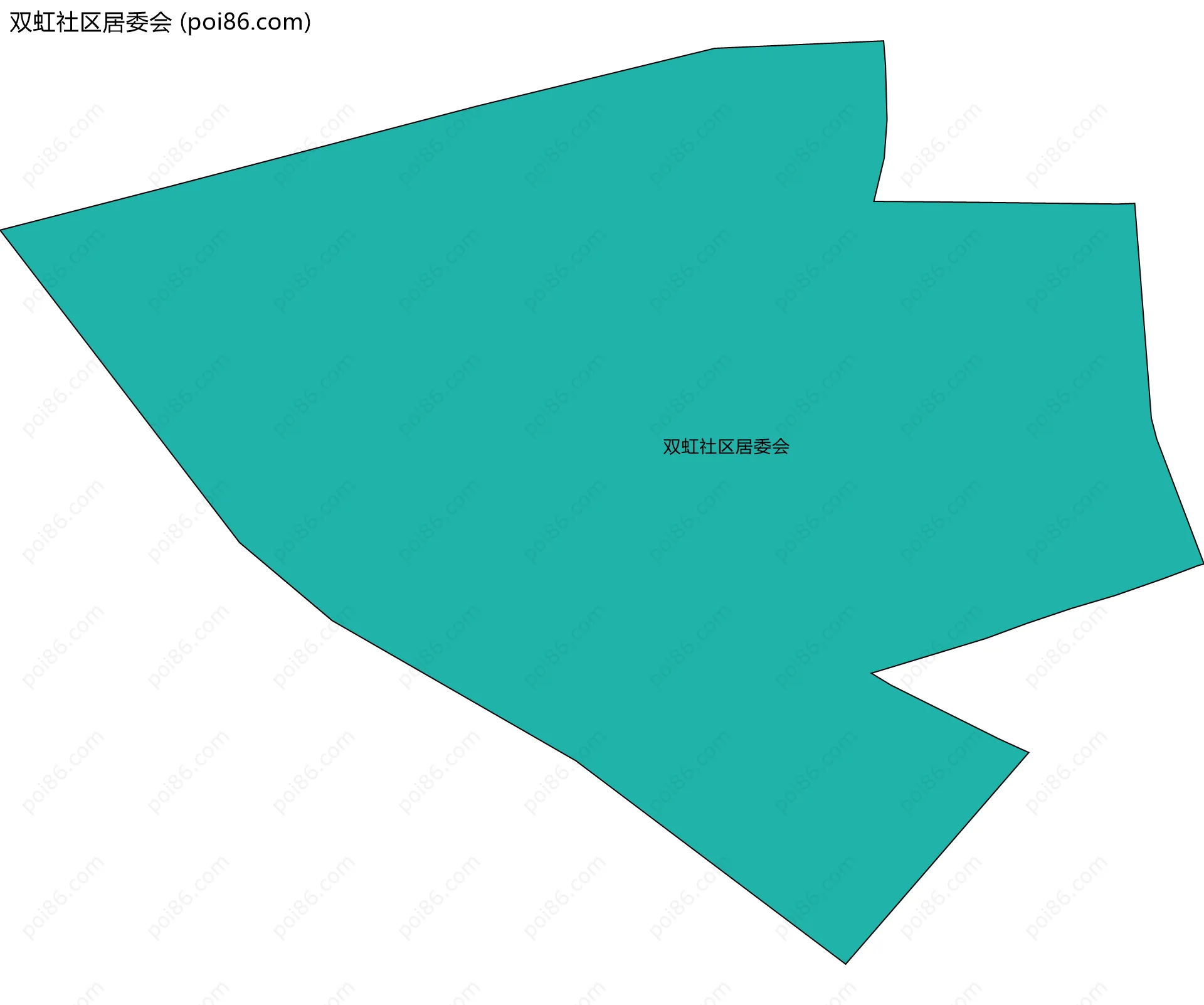 双虹社区居委会边界地图