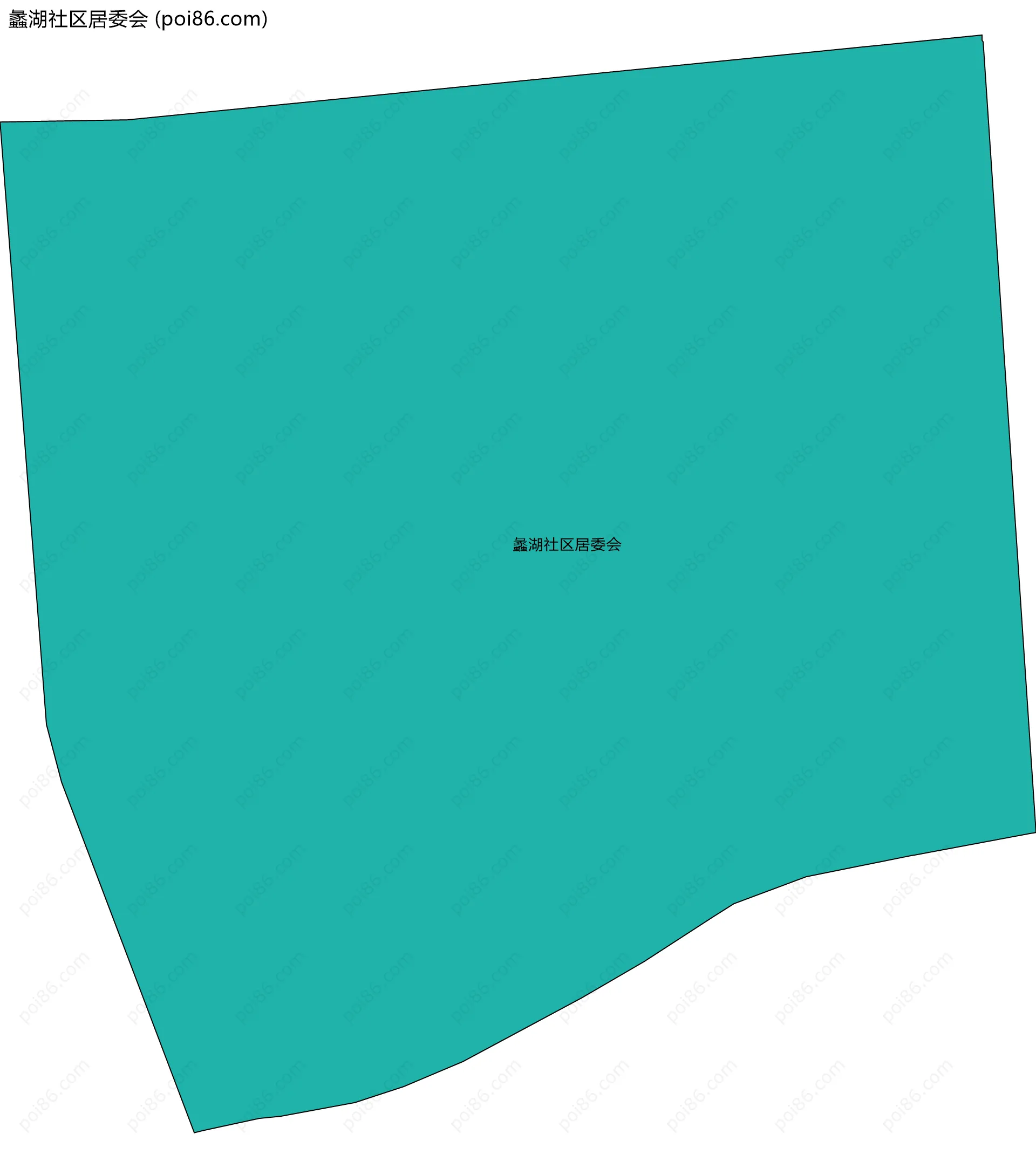 蠡湖社区居委会边界地图