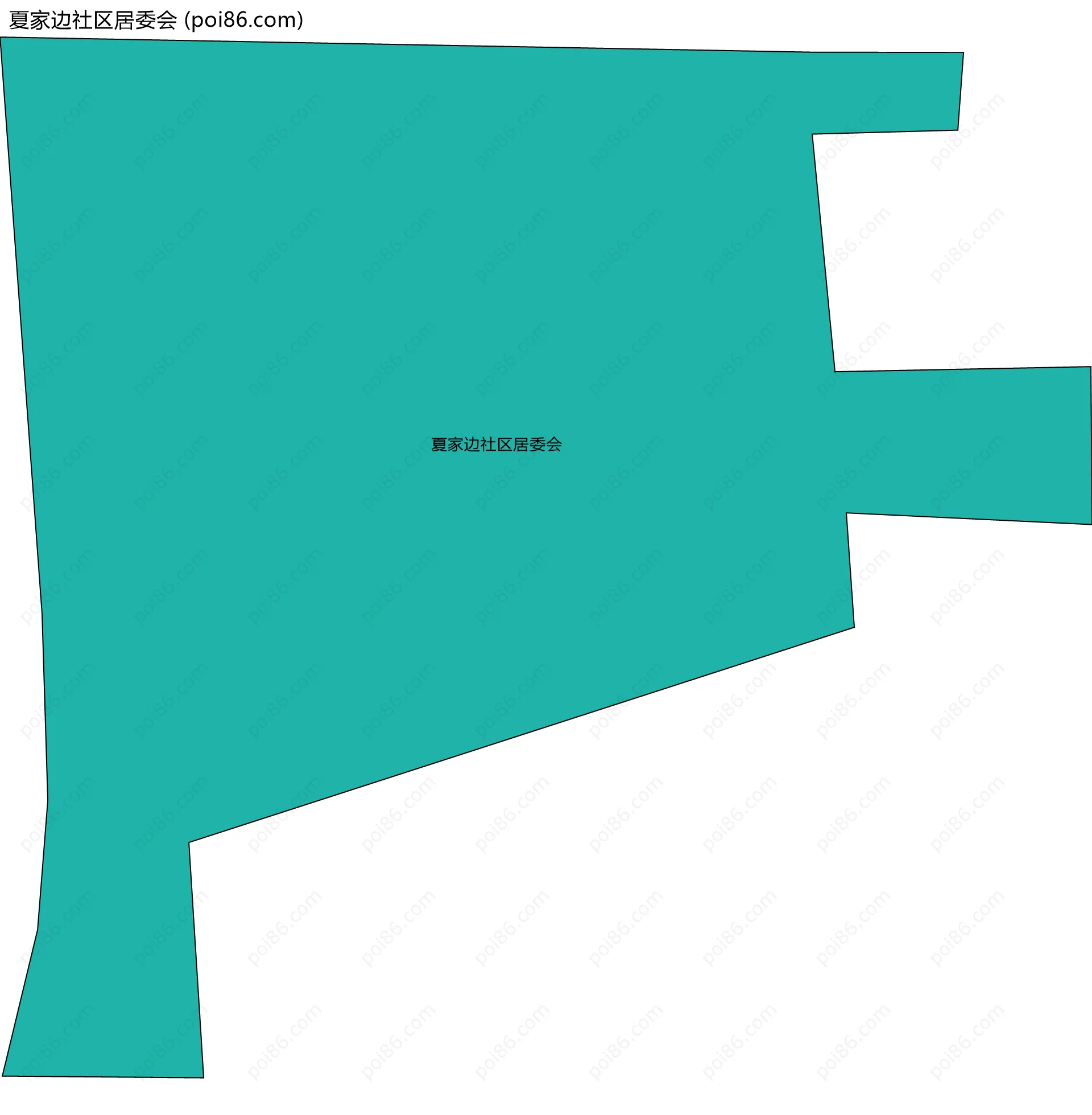 夏家边社区居委会边界地图
