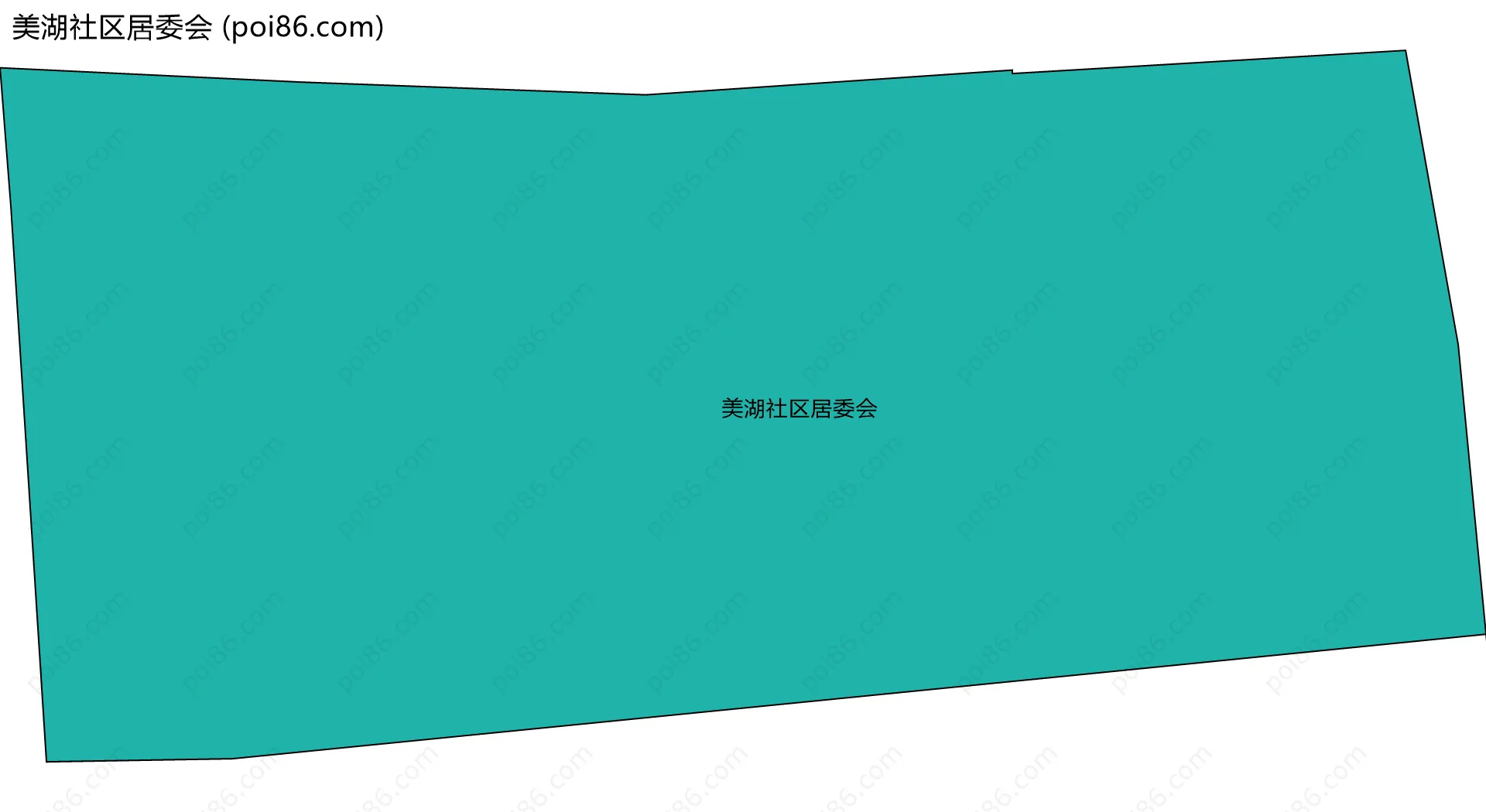 美湖社区居委会边界地图