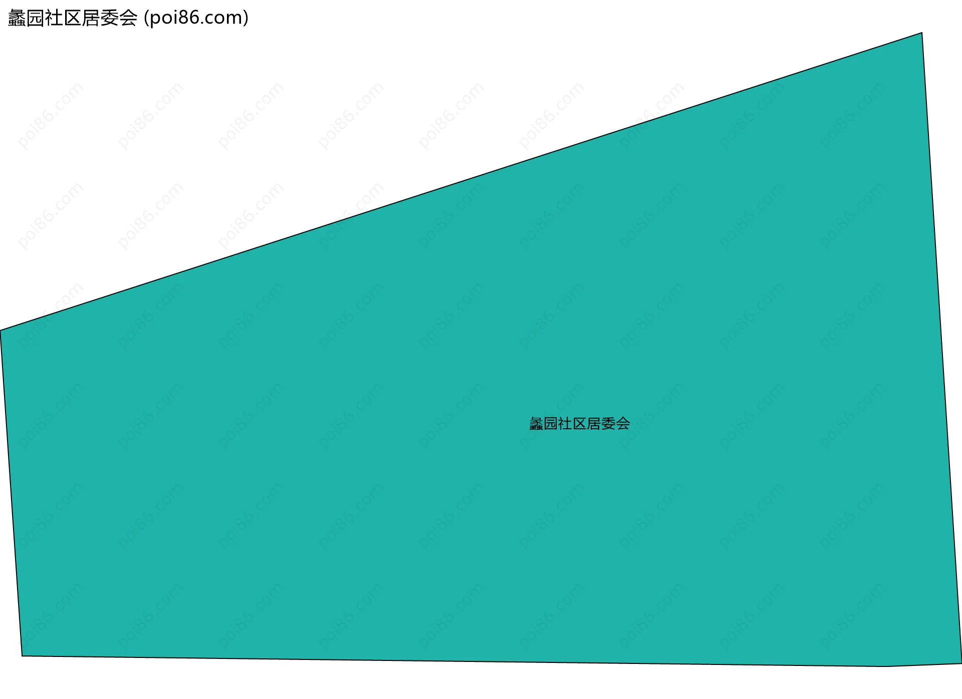 蠡园社区居委会边界地图