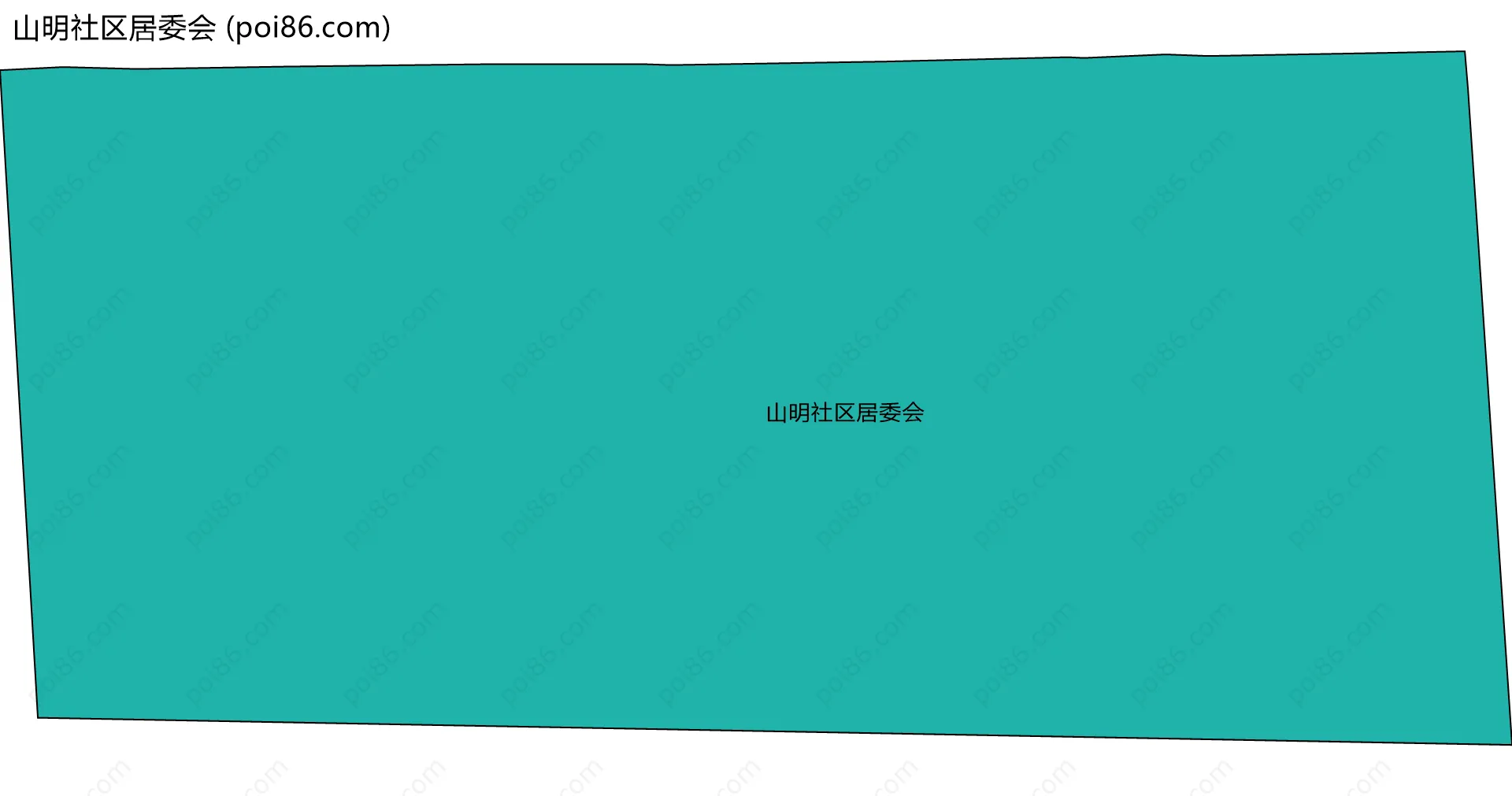 山明社区居委会边界地图