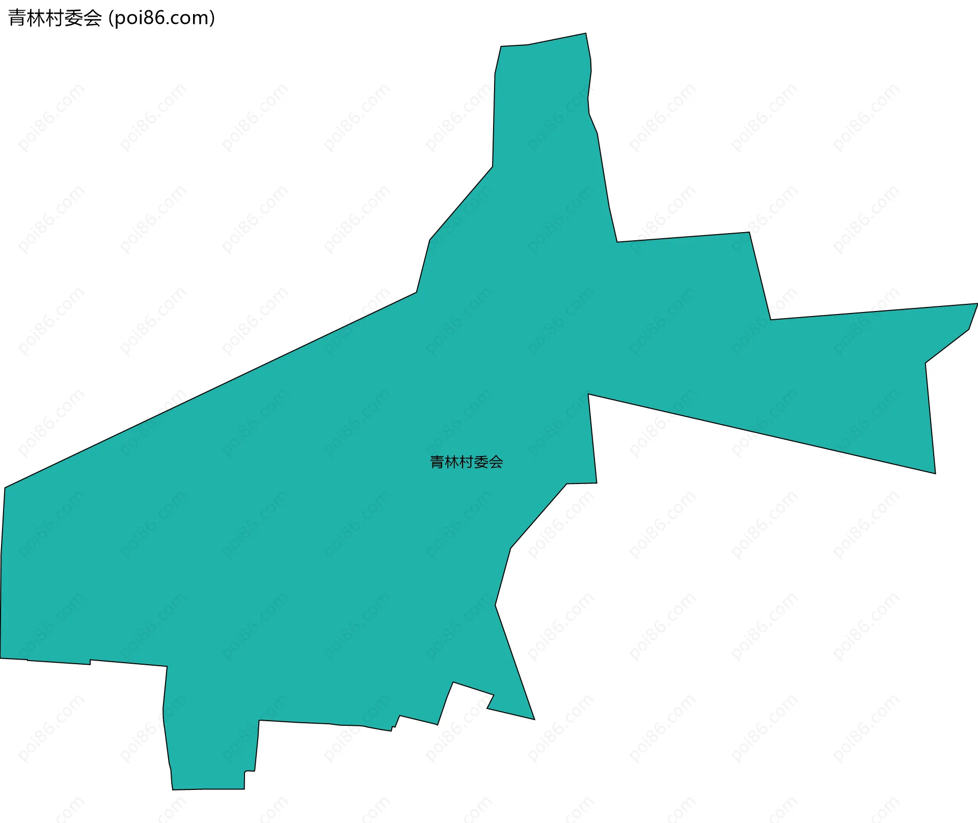 青林村委会边界地图