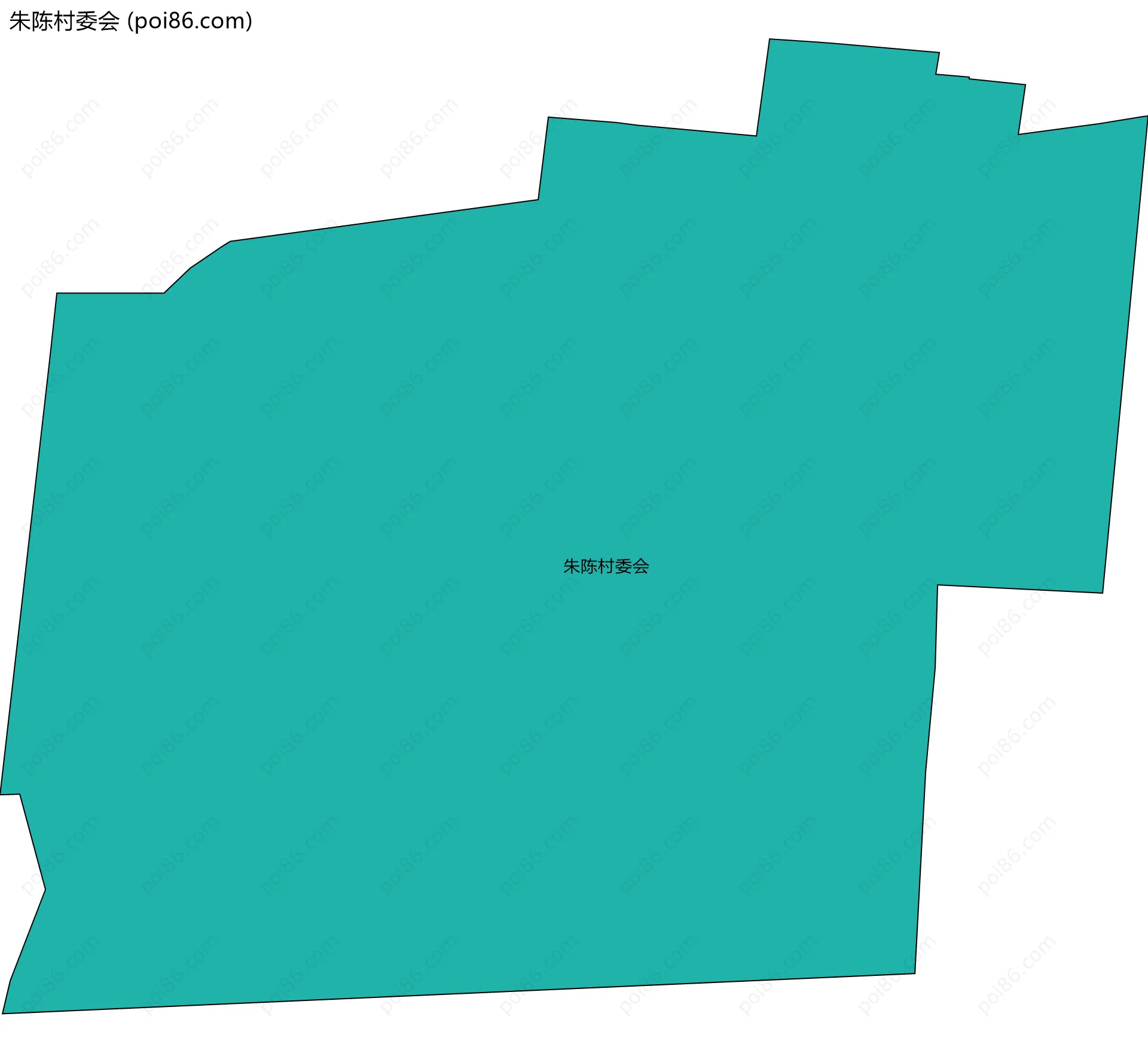 朱陈村委会边界地图