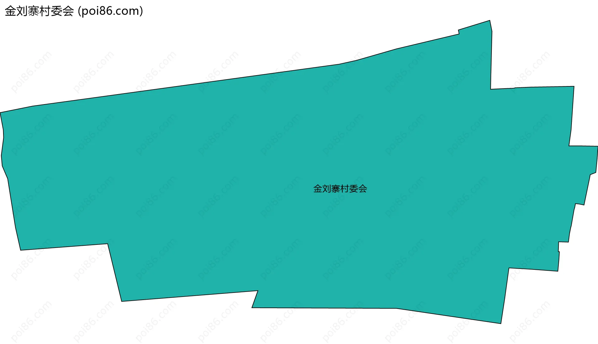 金刘寨村委会边界地图