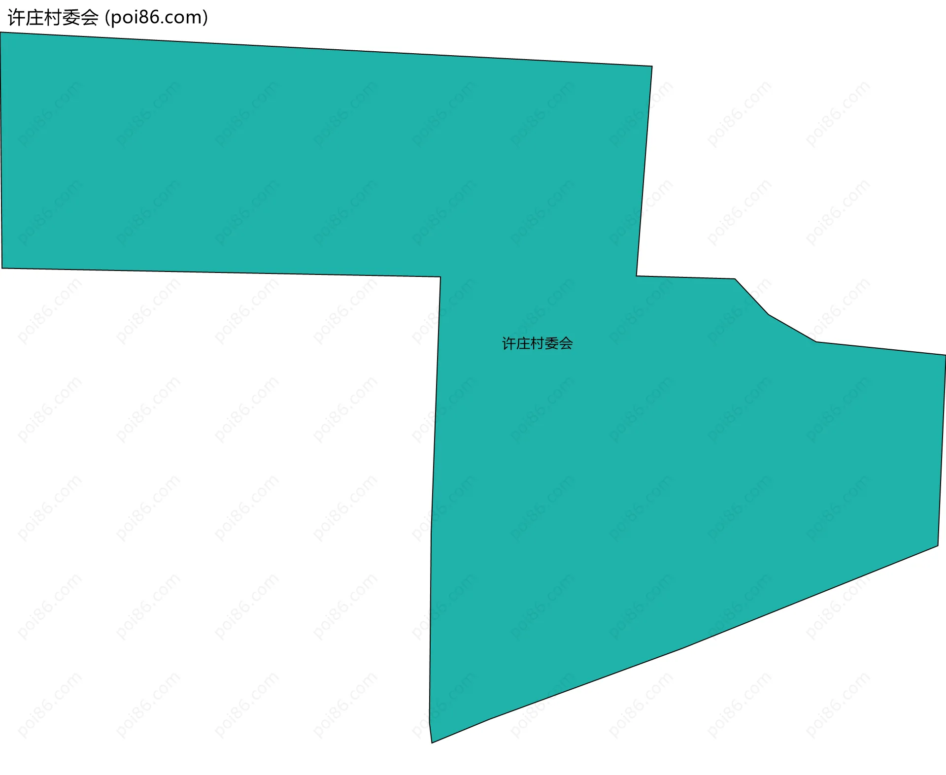 许庄村委会边界地图