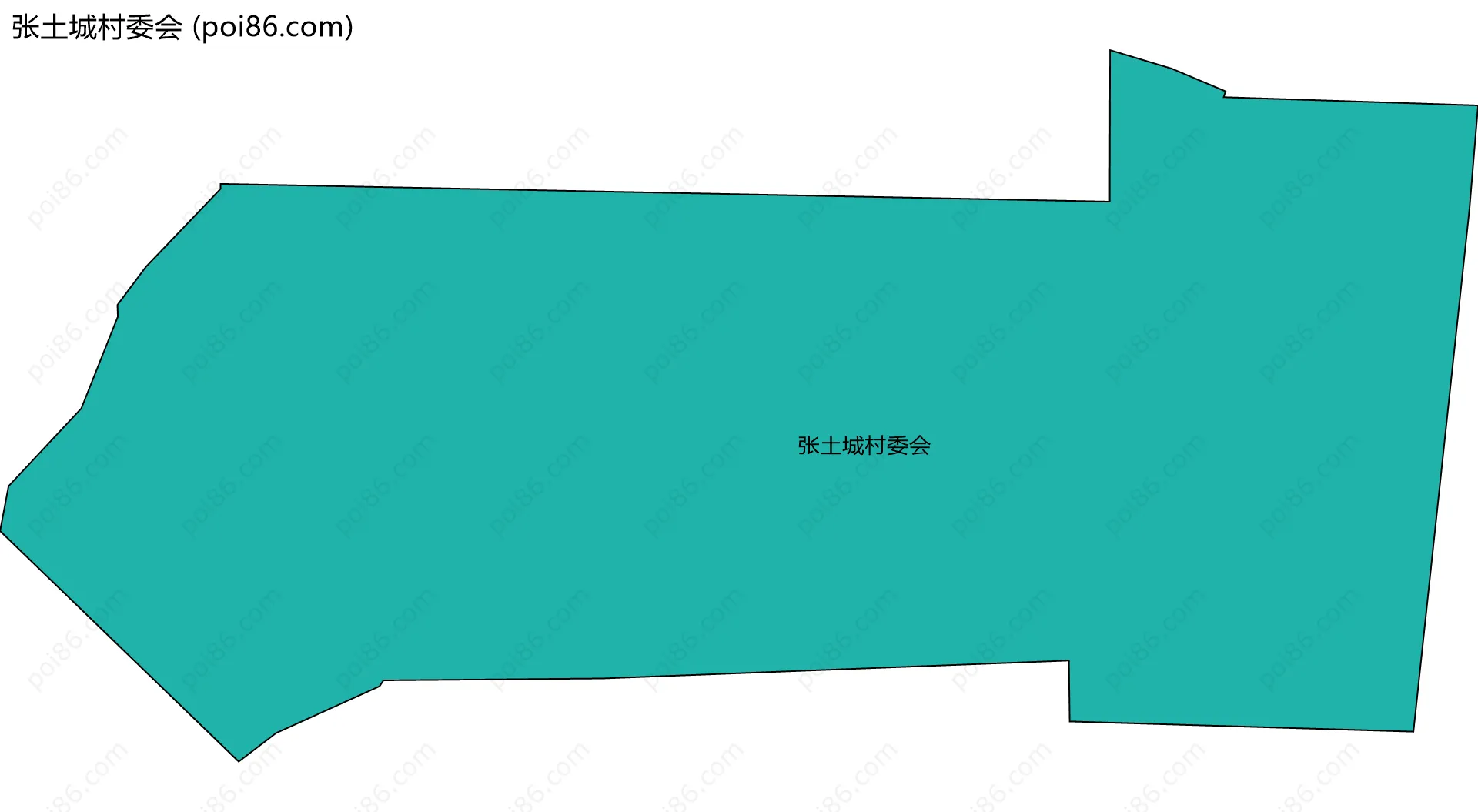 张土城村委会边界地图