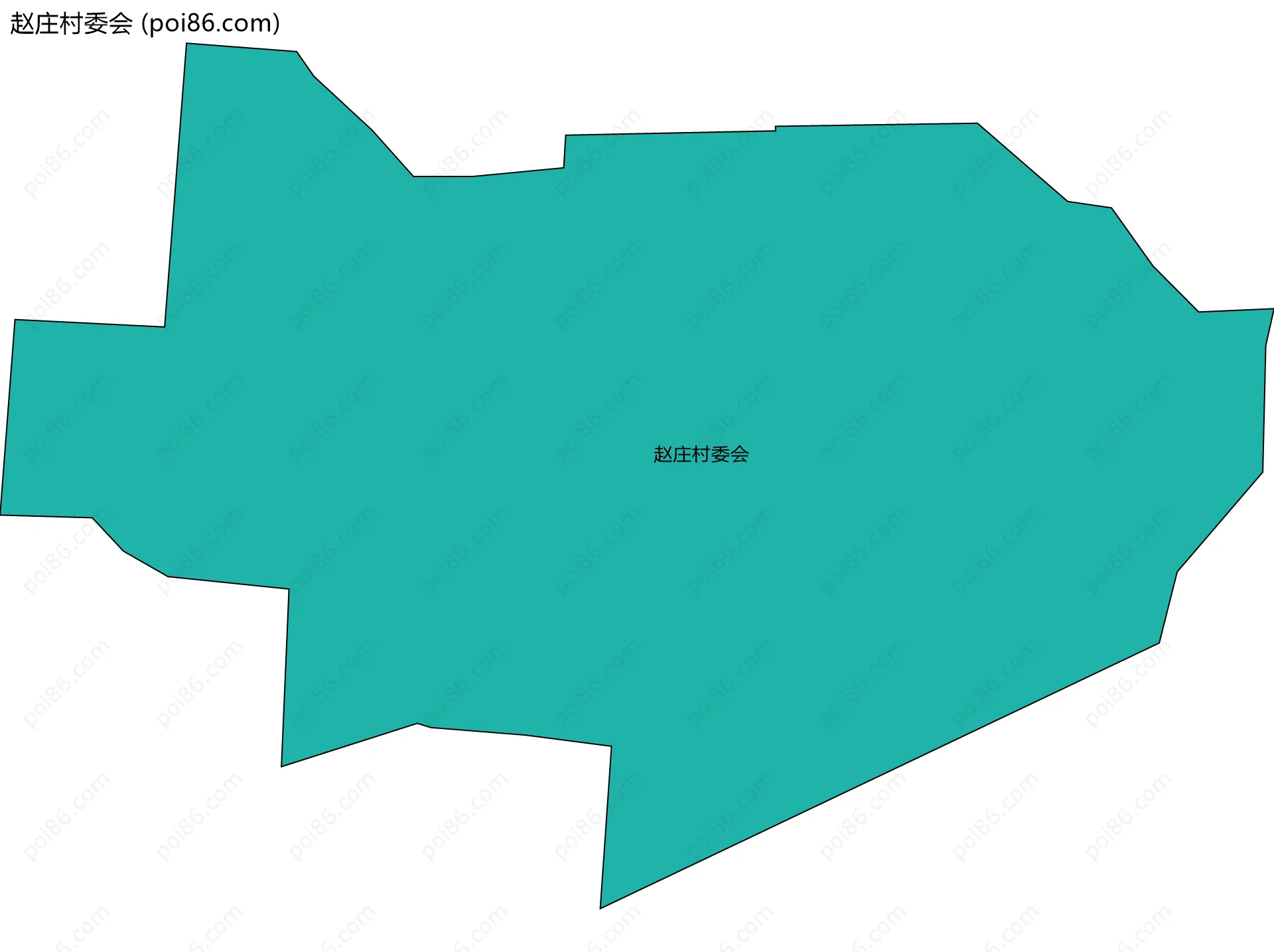 赵庄村委会边界地图