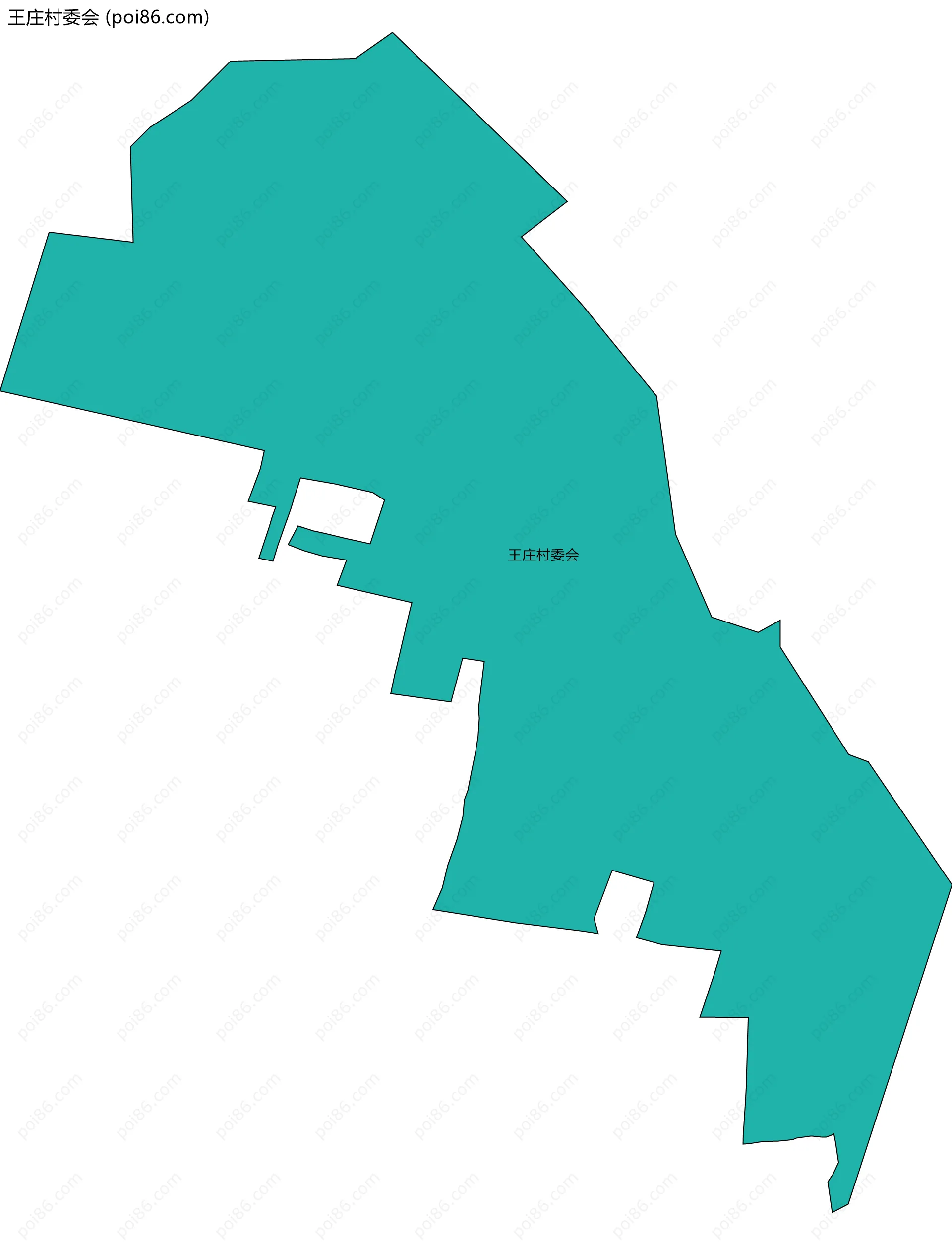 王庄村委会边界地图