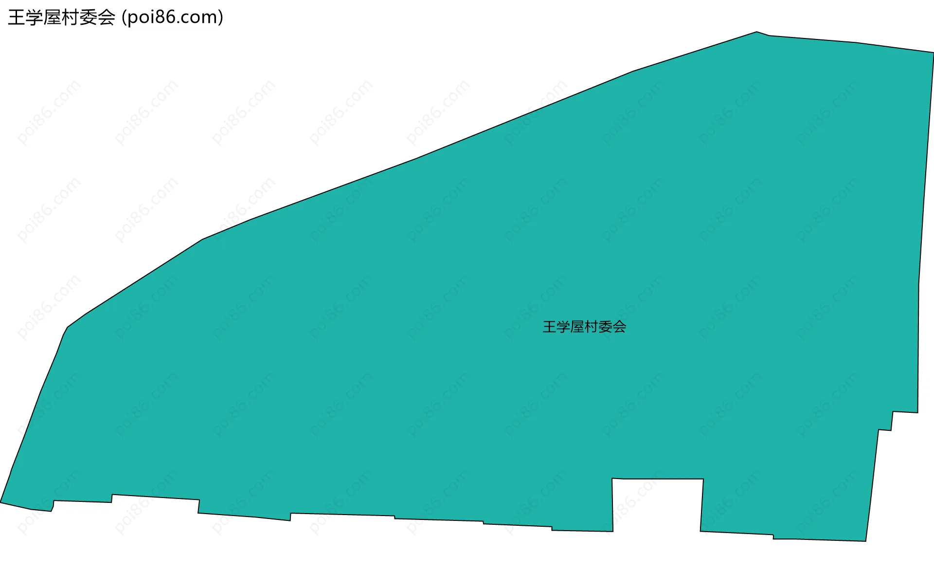 王学屋村委会边界地图