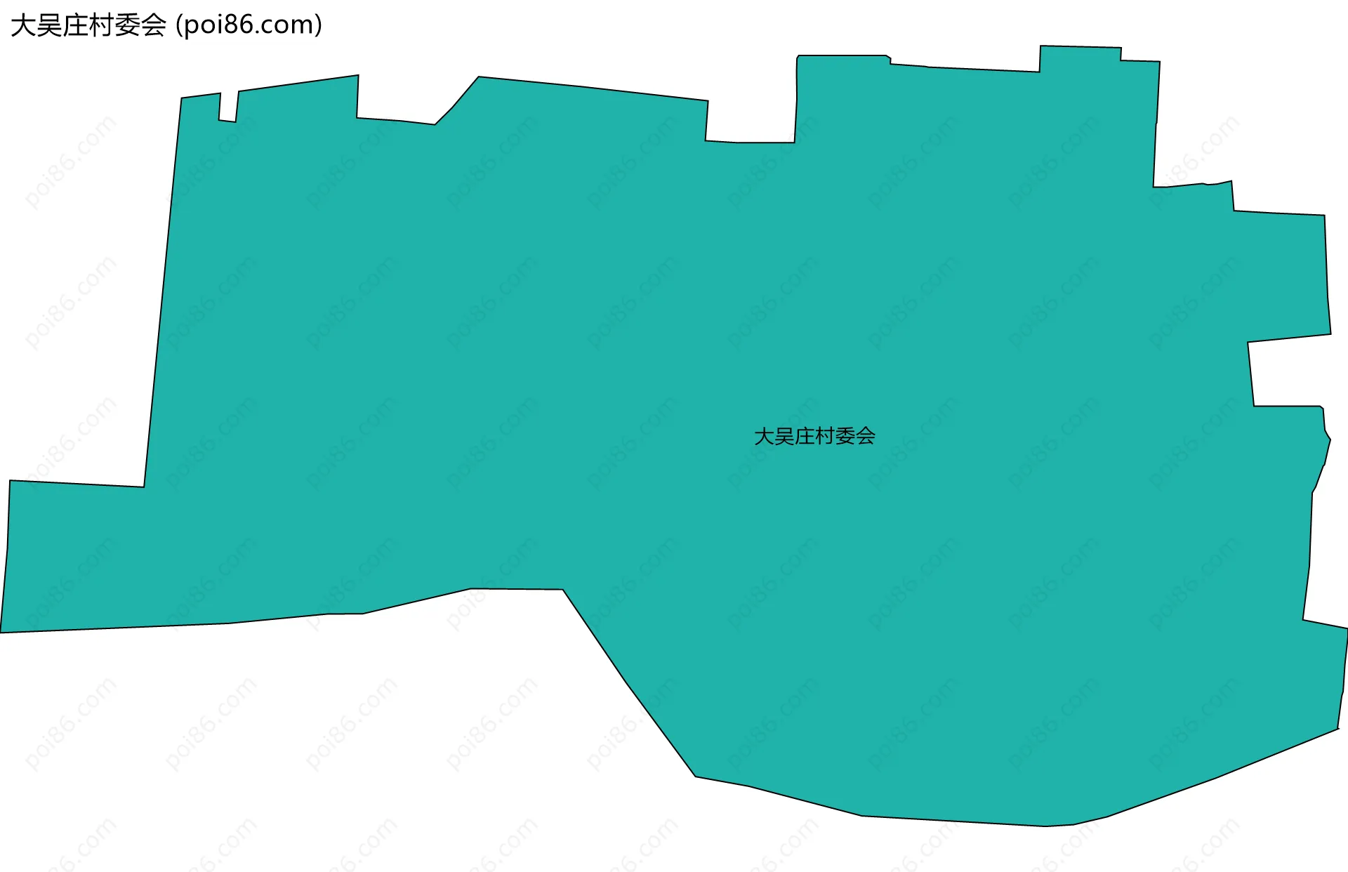 大吴庄村委会边界地图