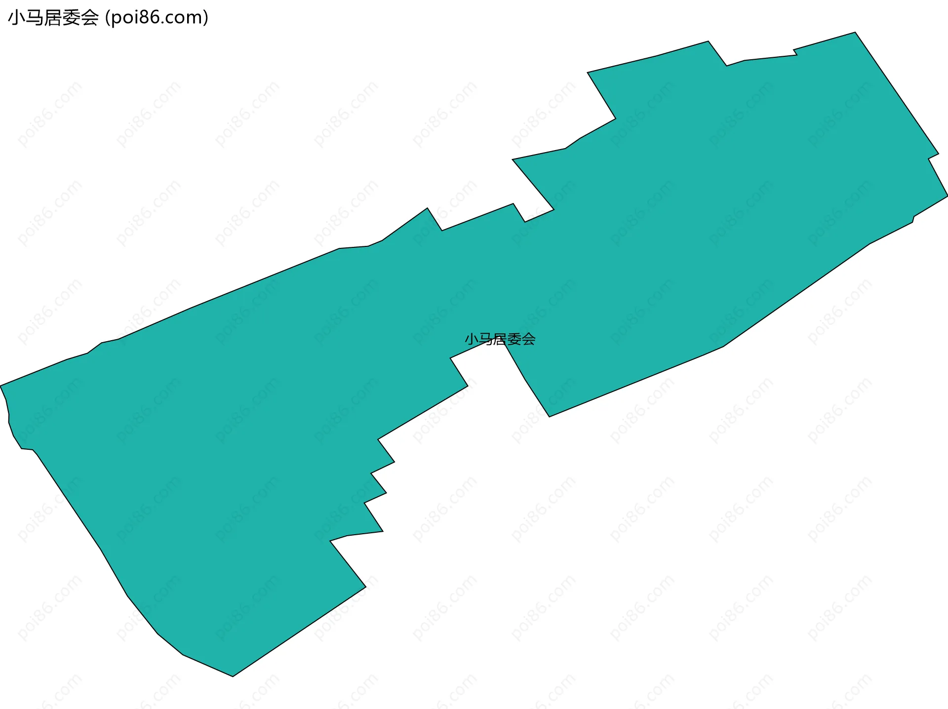 小马居委会边界地图