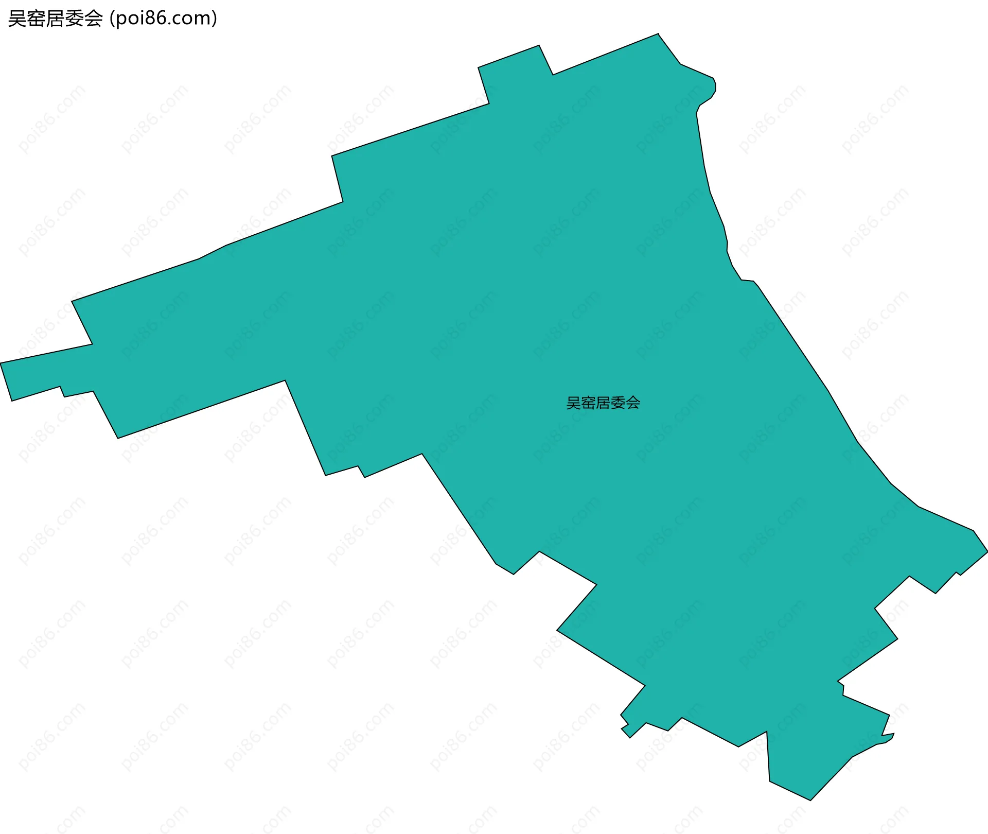 吴窑居委会边界地图