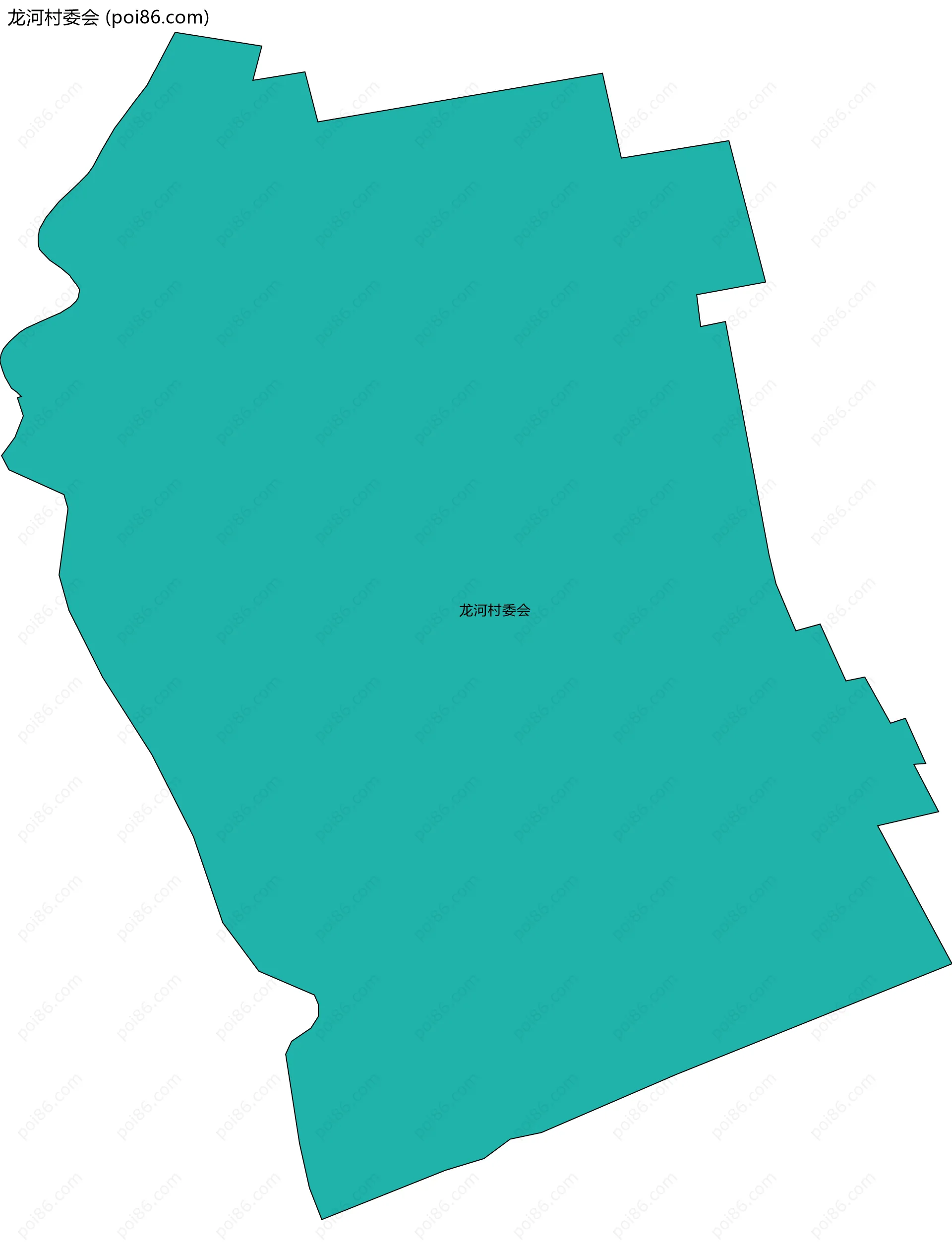 龙河村委会边界地图