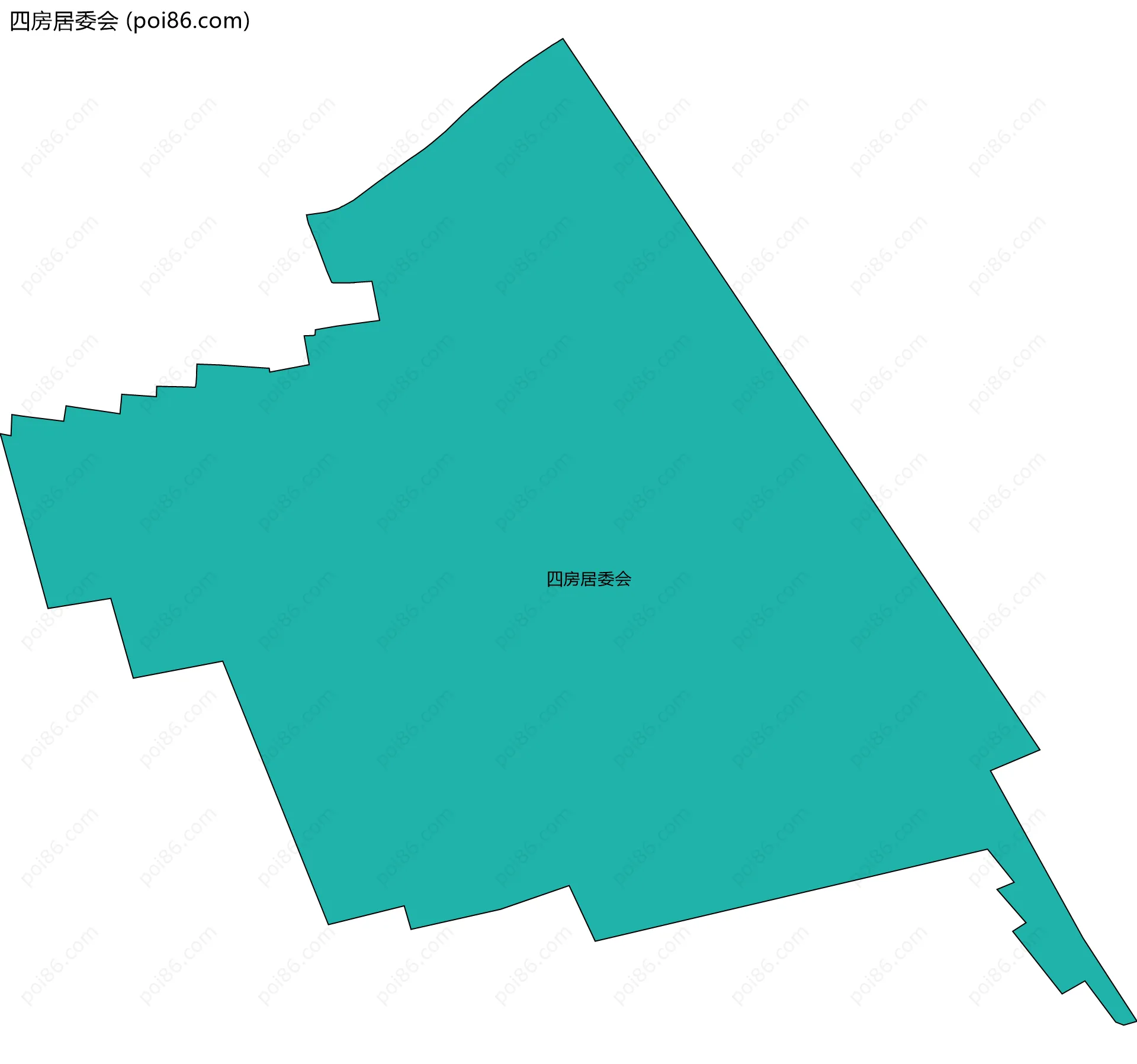 四房居委会边界地图