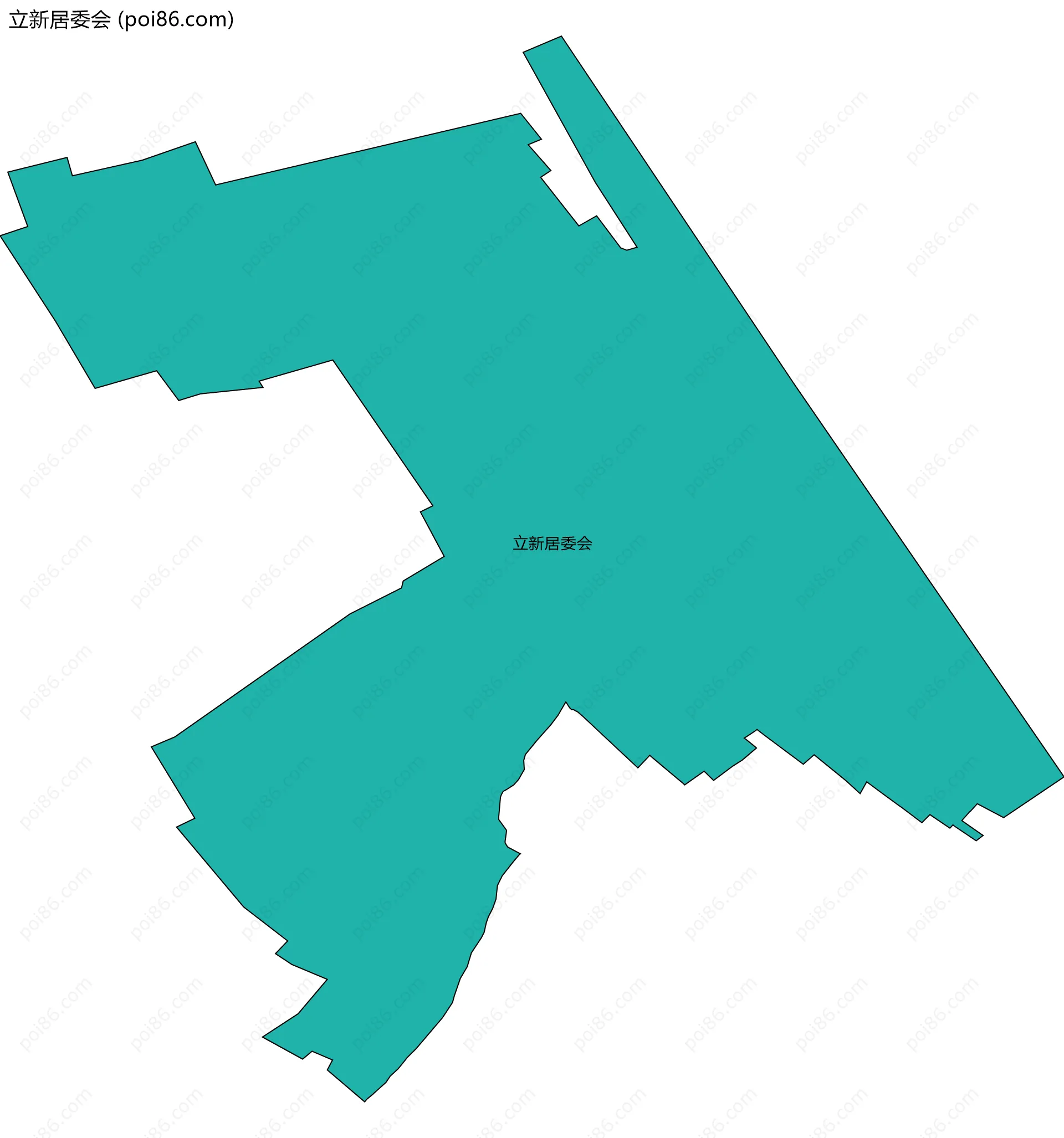 立新居委会边界地图