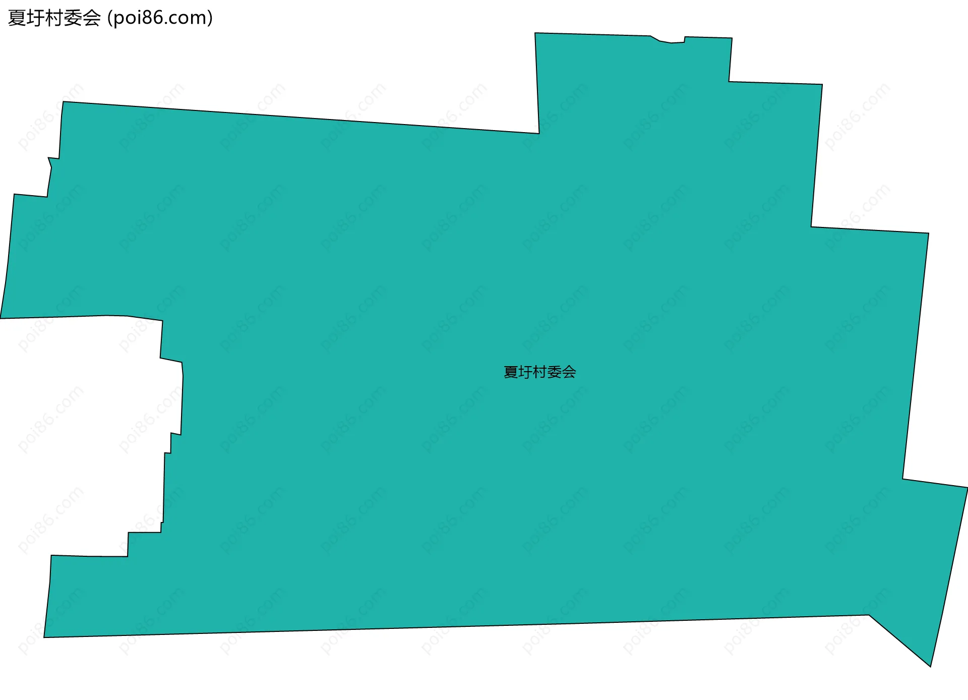 夏圩村委会边界地图