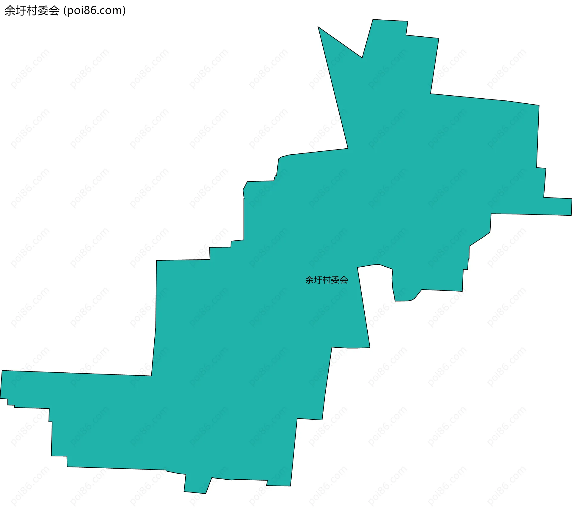 余圩村委会边界地图
