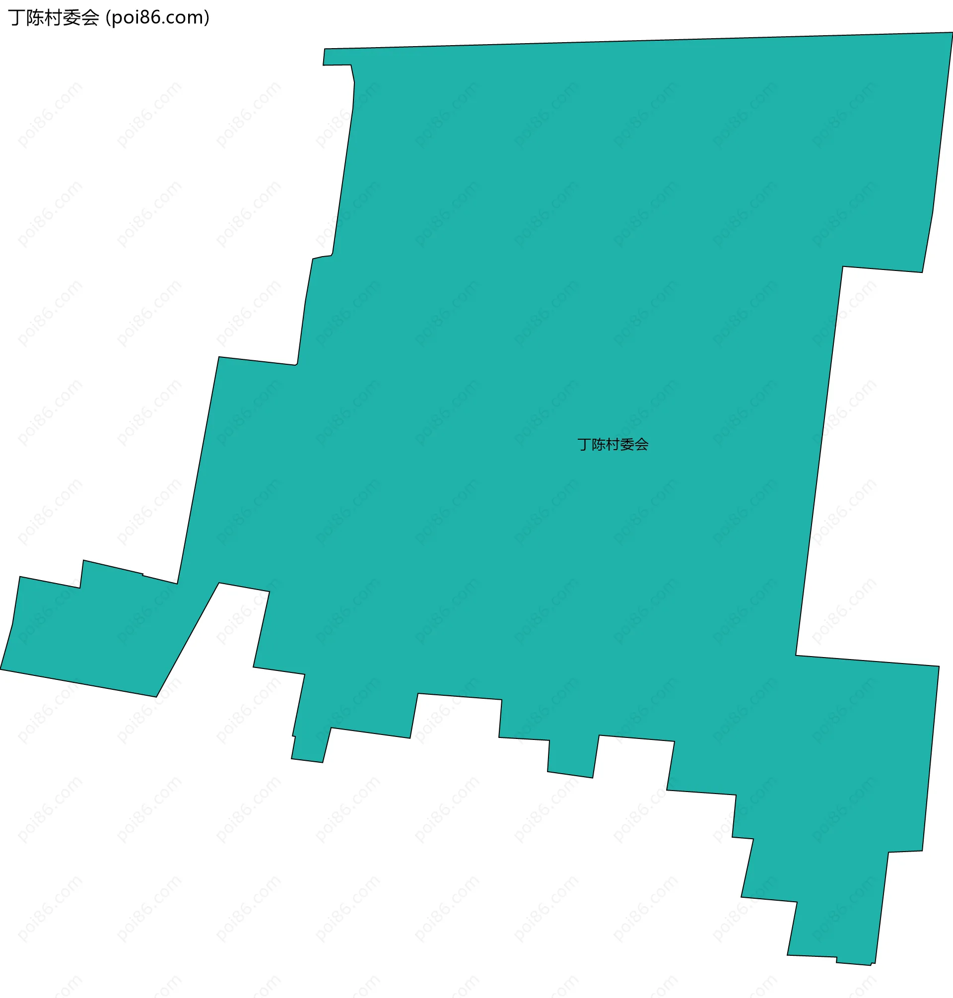 丁陈村委会边界地图
