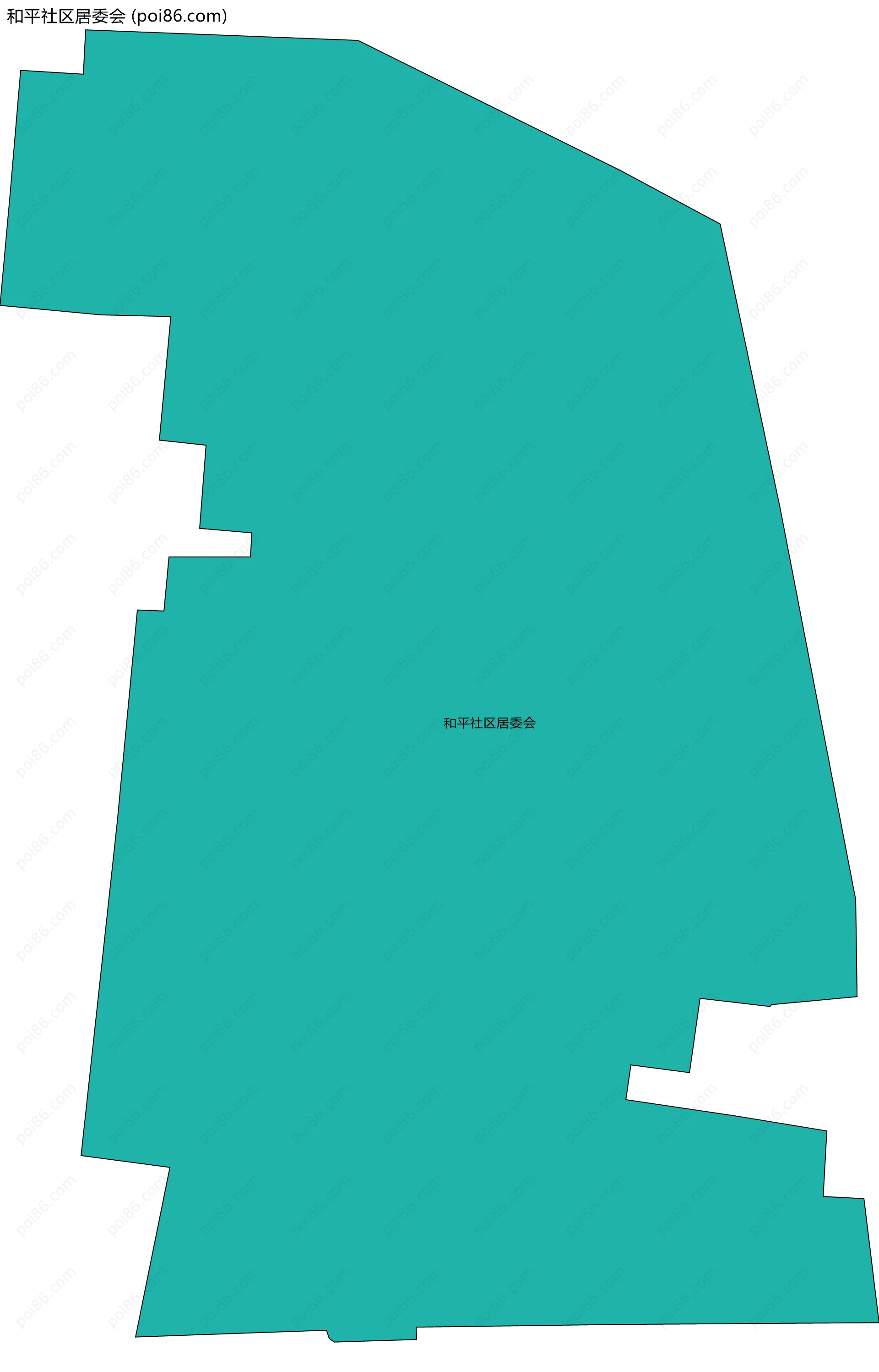 和平社区居委会边界地图