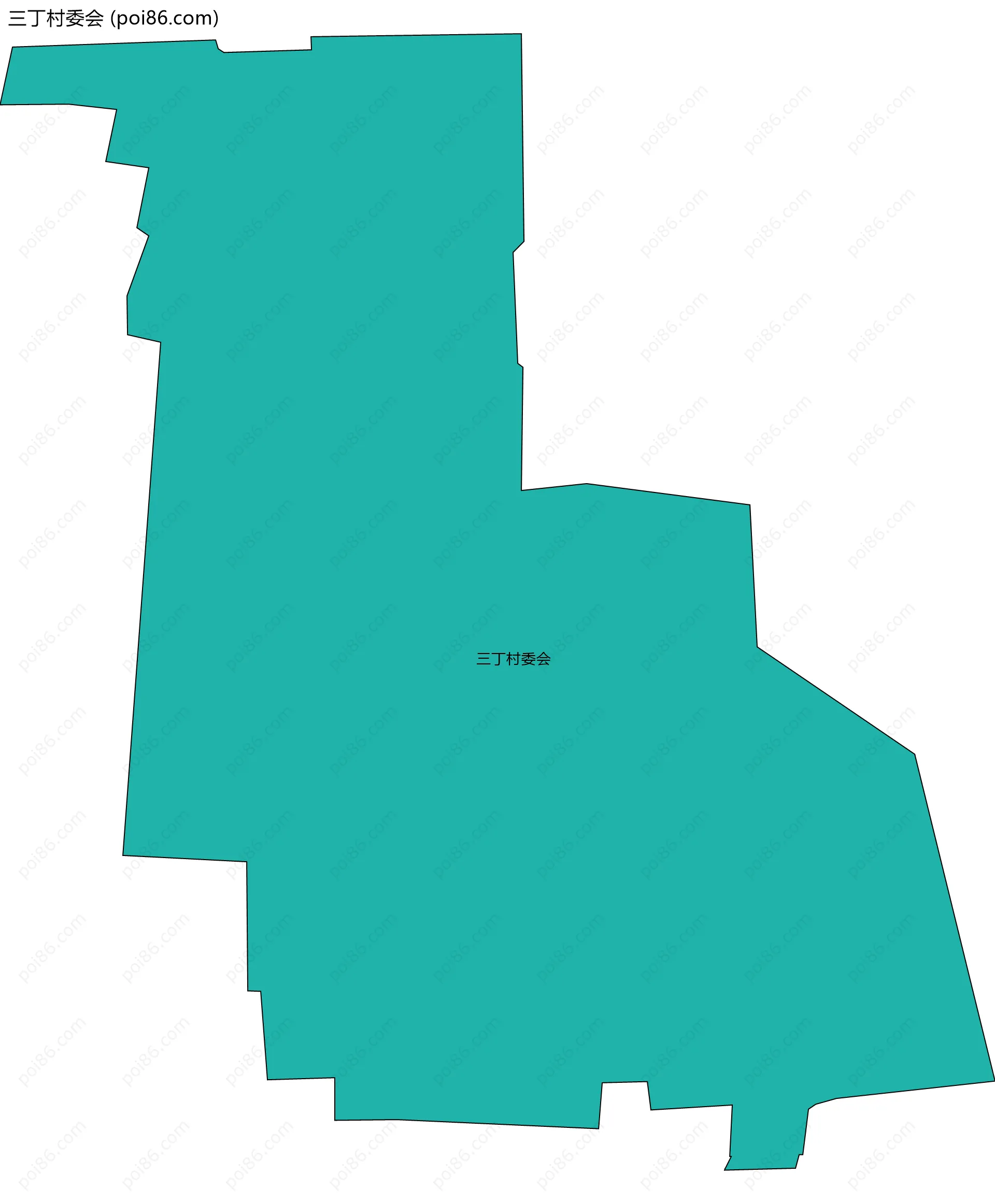 三丁村委会边界地图