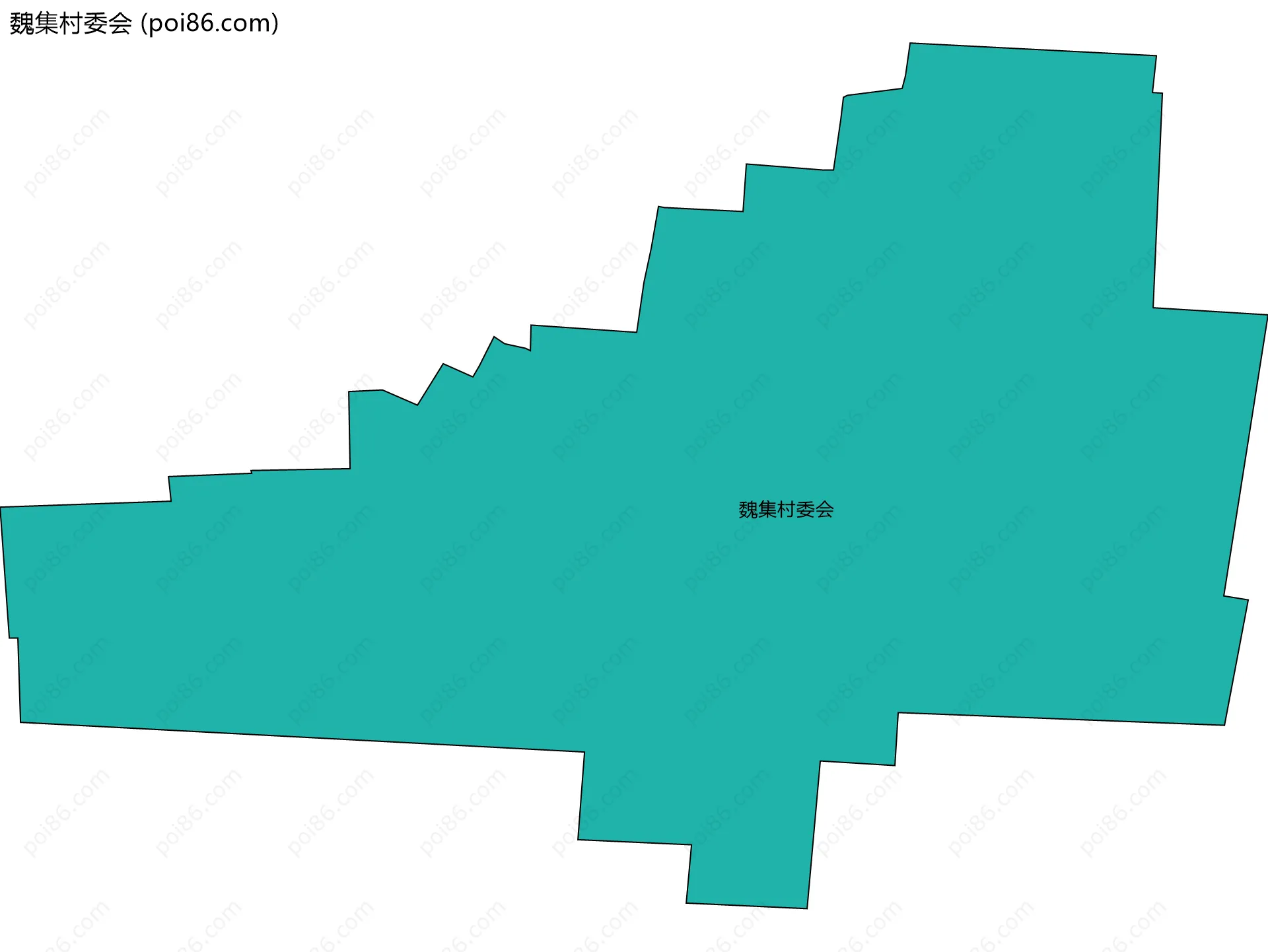 魏集村委会边界地图